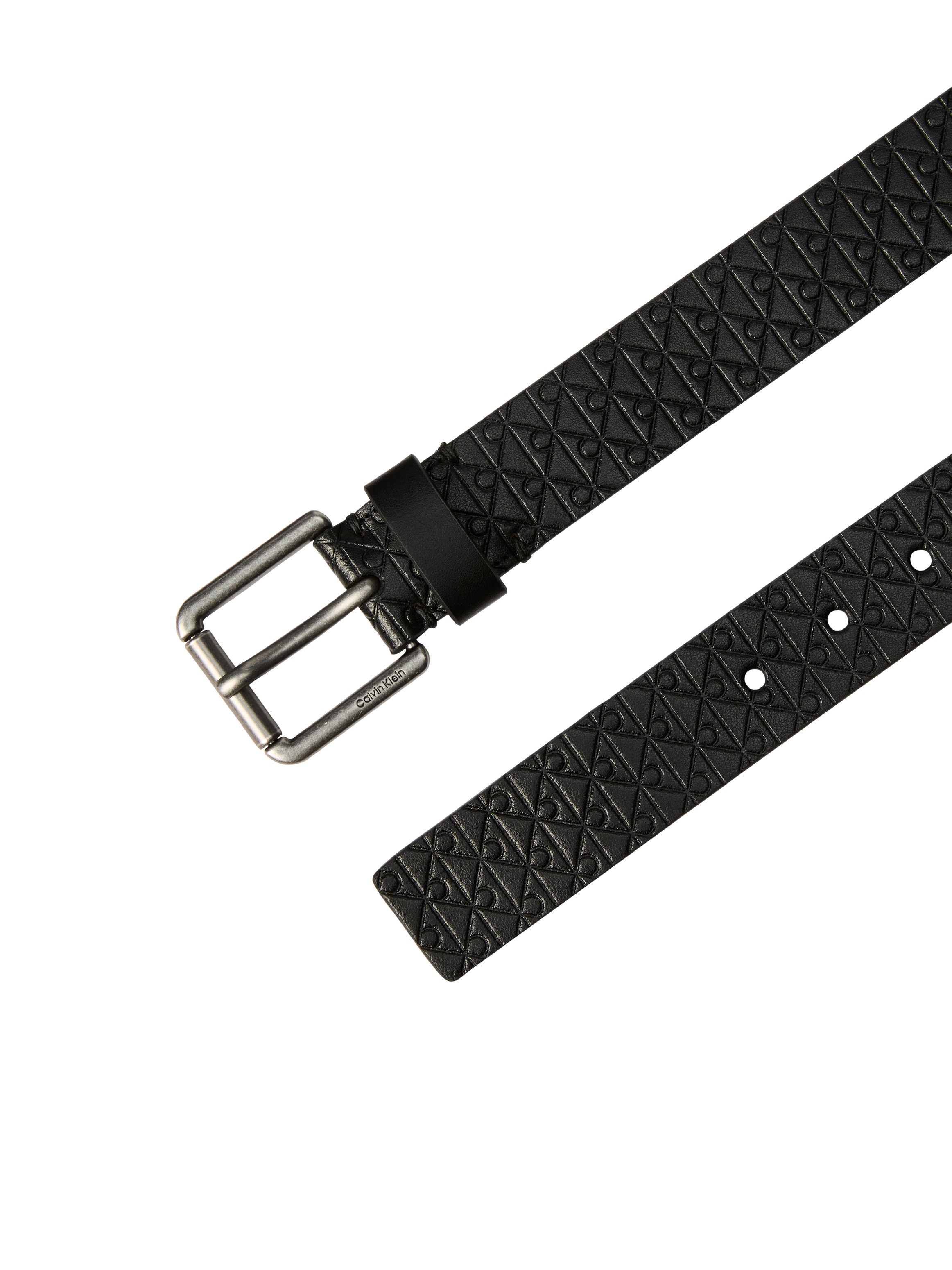Calvin Klein Ledergürtel »CASUAL ROLLER BUCKLE AOP 35MM« Regular fit und größenverstellbar