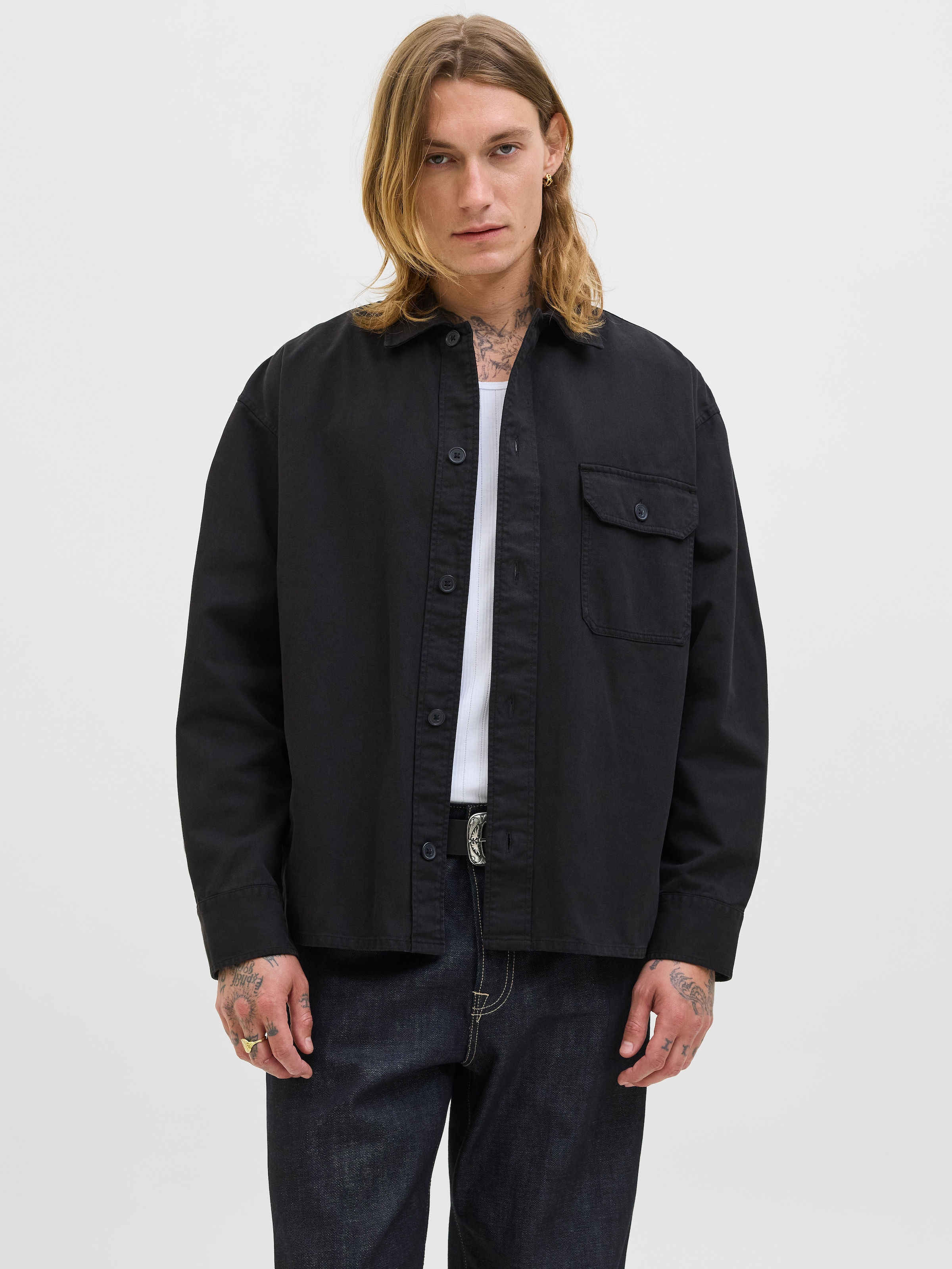 Jack & Jones Langarmhemd "JJEDOVER OVERSHIRT LS SN" günstig online kaufen
