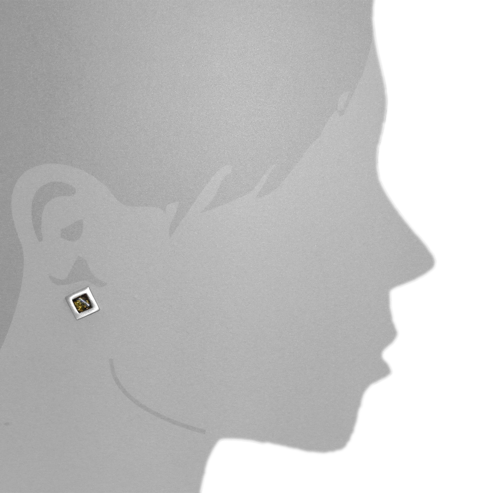 OSTSEE-SCHMUCK Paar Ohrstecker »- Vica - Silber 925/000 - Bernstein«