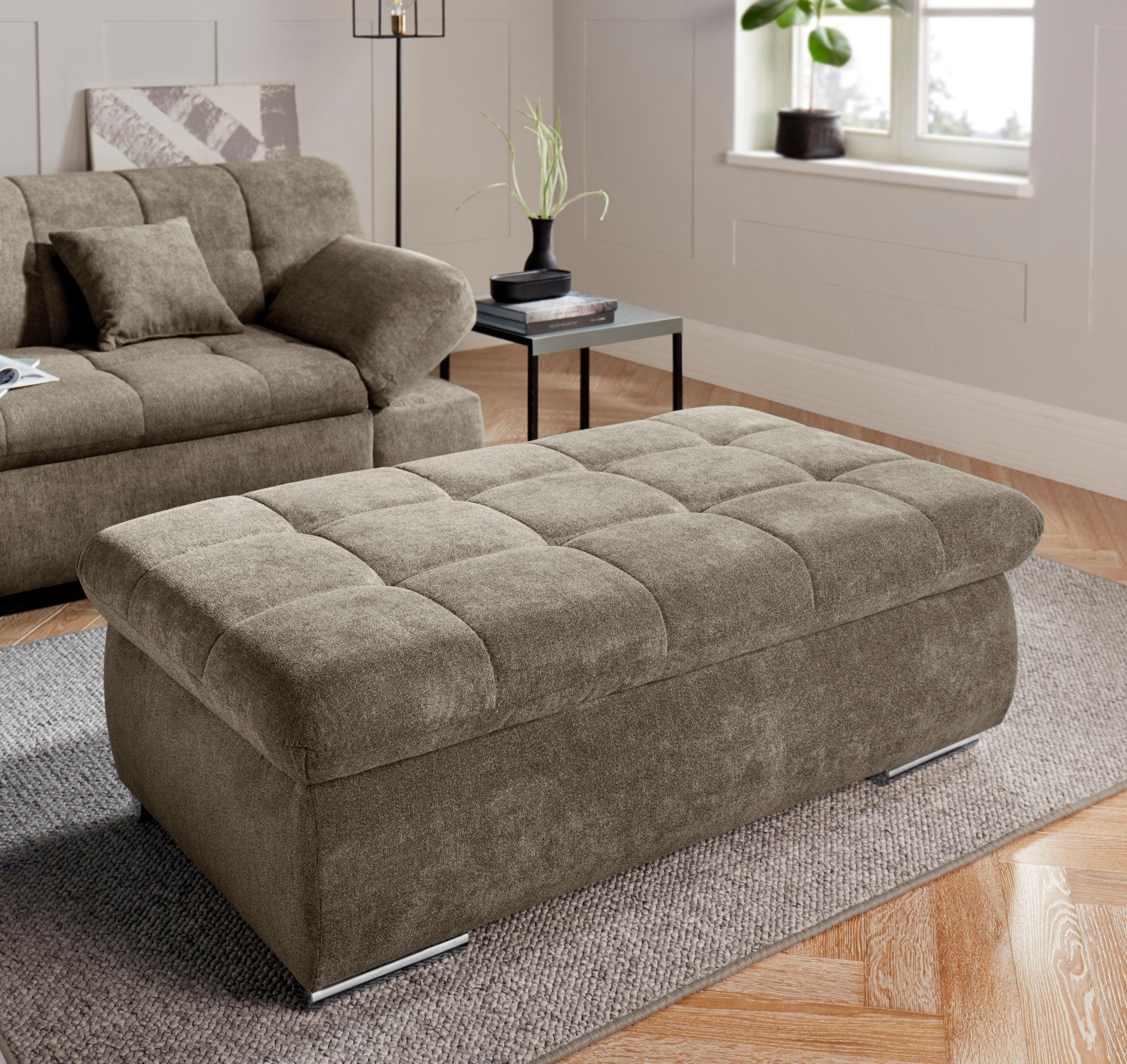 DOMO collection Hocker »Mona«, mit Stauraumfach