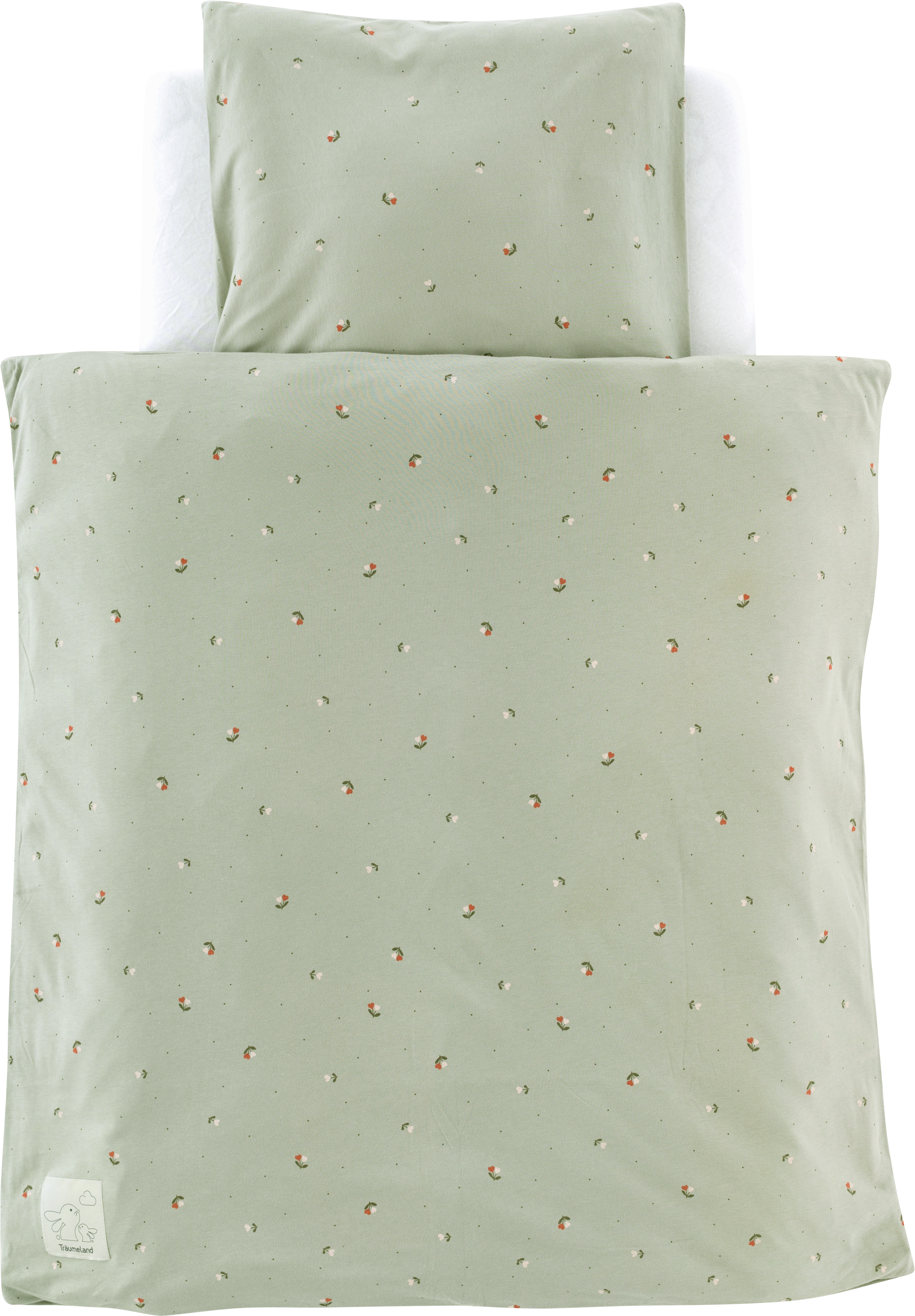 Träumeland Babybettwäsche "Jersey Fiore" 2 Stk. tlg. Blumen allover günstig online kaufen