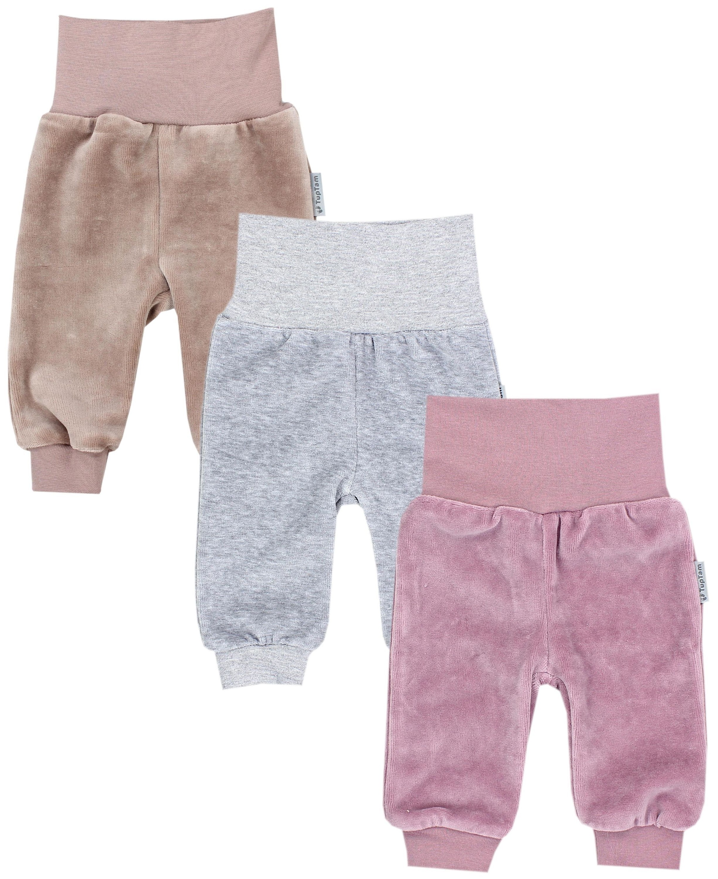 TupTam Jogginghose "Hose Baby Mädchen Nicki Hose 3er Pack"