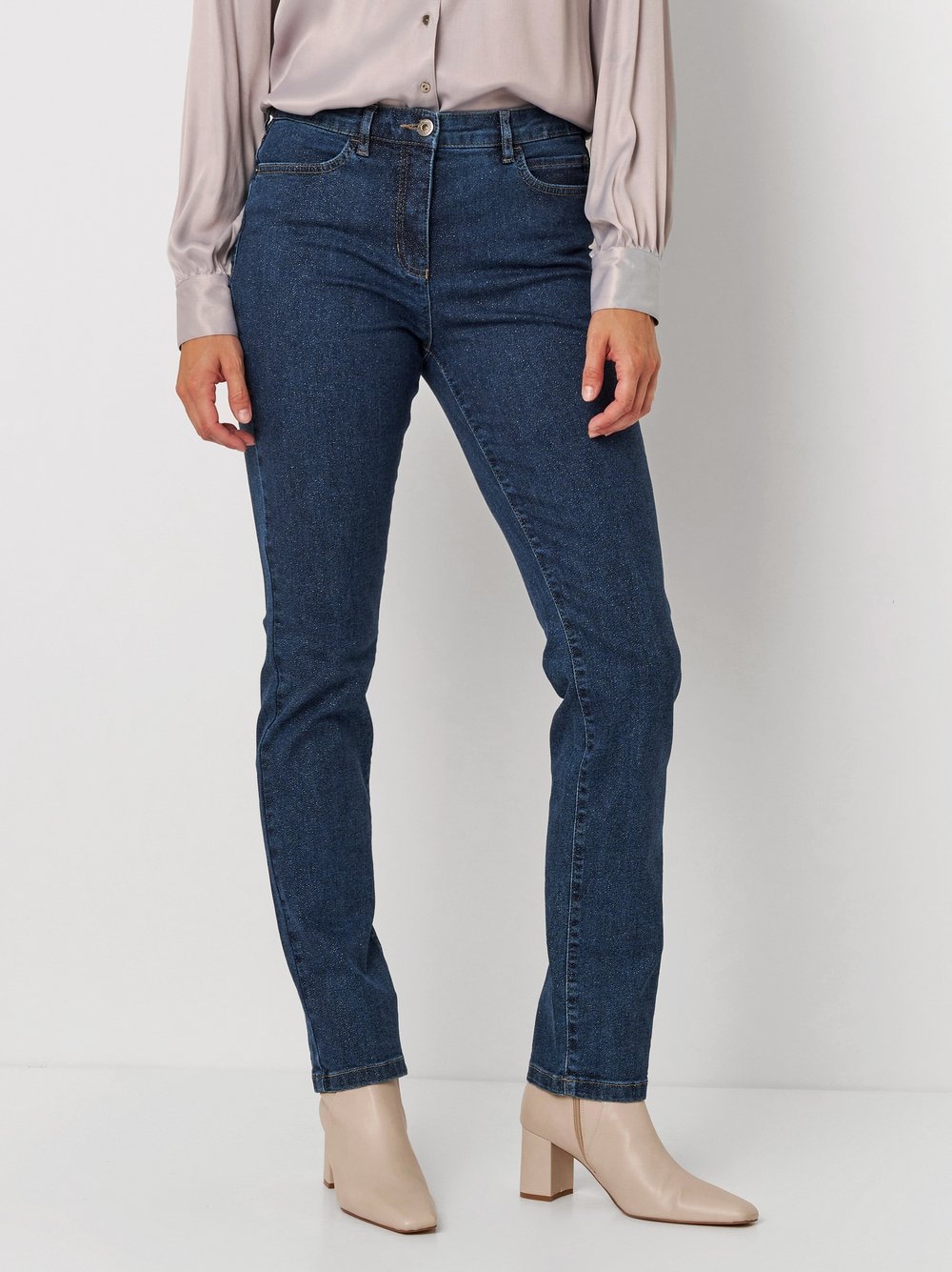 Slim-fit-Jeans »be loved«, mit sparkling Denim