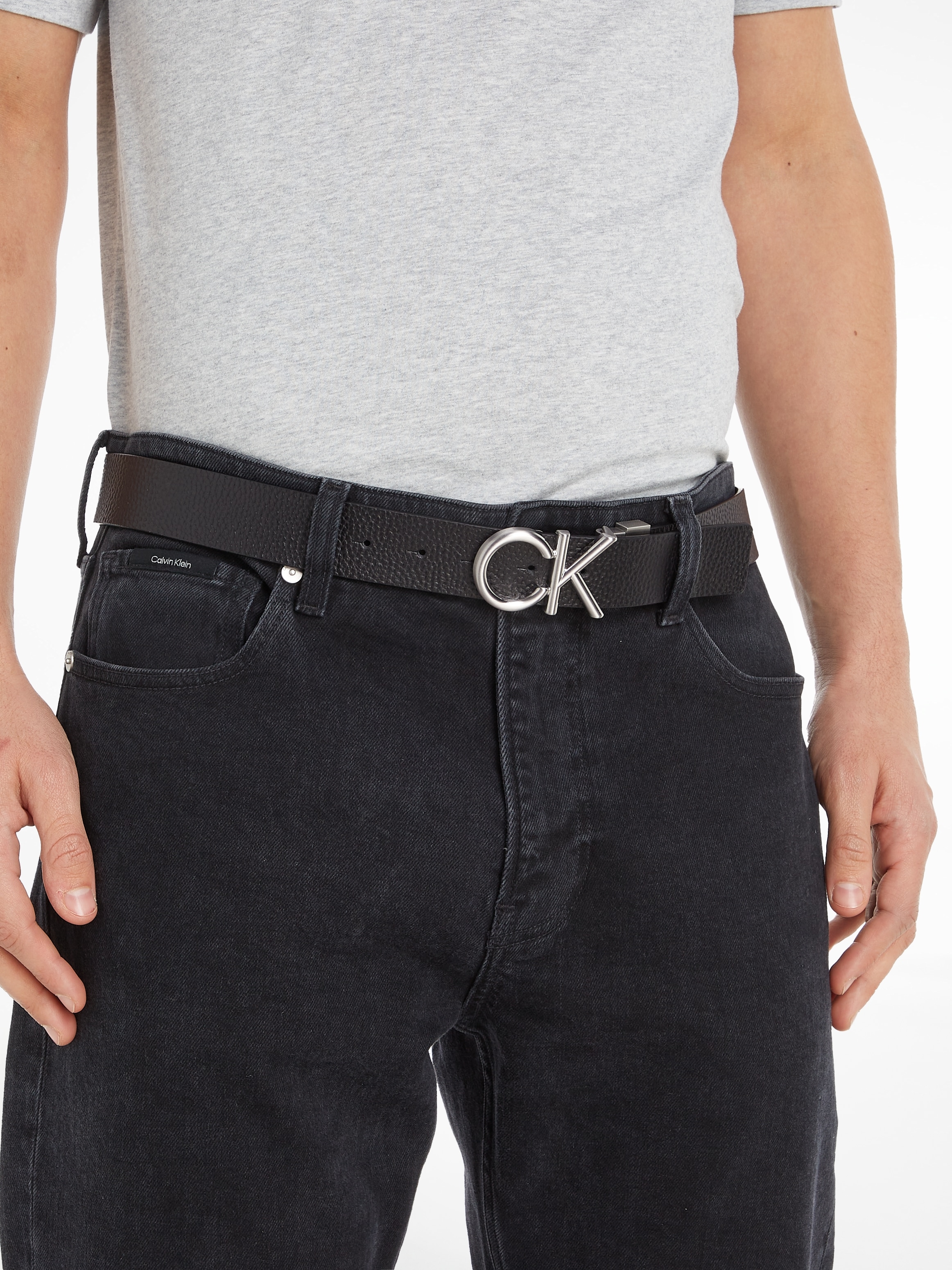 CK Calvin Klein METAL« BAUR bestellen »ADJ/REV | Ledergürtel