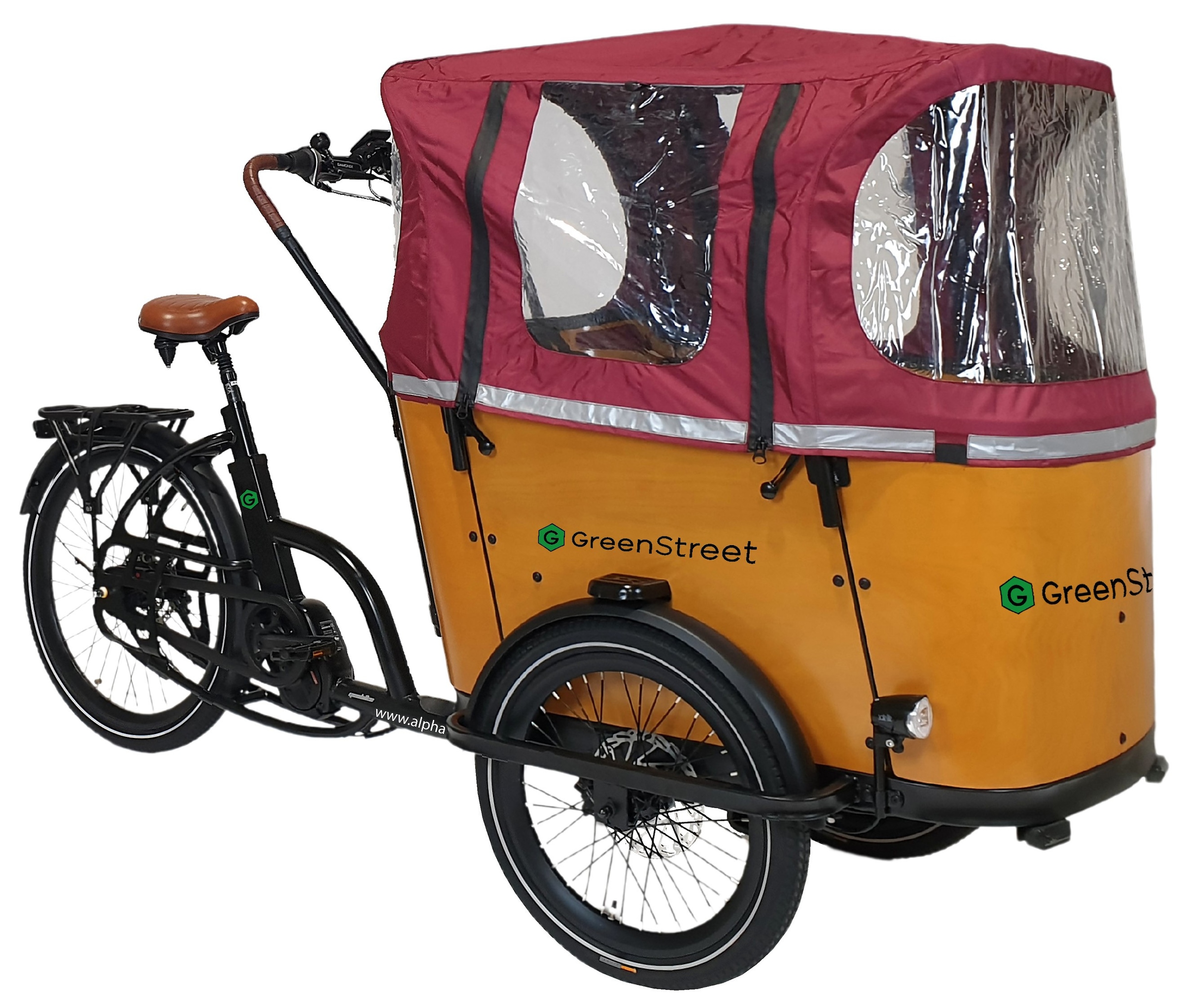 GreenStreet »Family-Cargo 672 Wh« 8 Gang Shimano Nexus Schaltwerk Nabenschaltung Mittelmotor 250 W Blinker