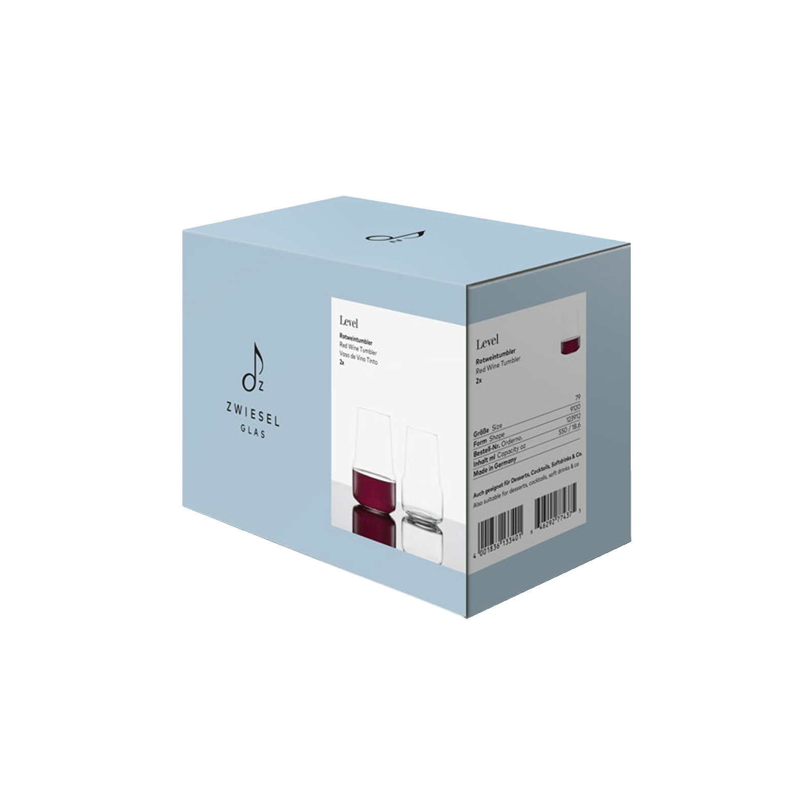 Zwiesel Glas Rotweinglas »Rotwein Tumbler Level 2er Set transparent«