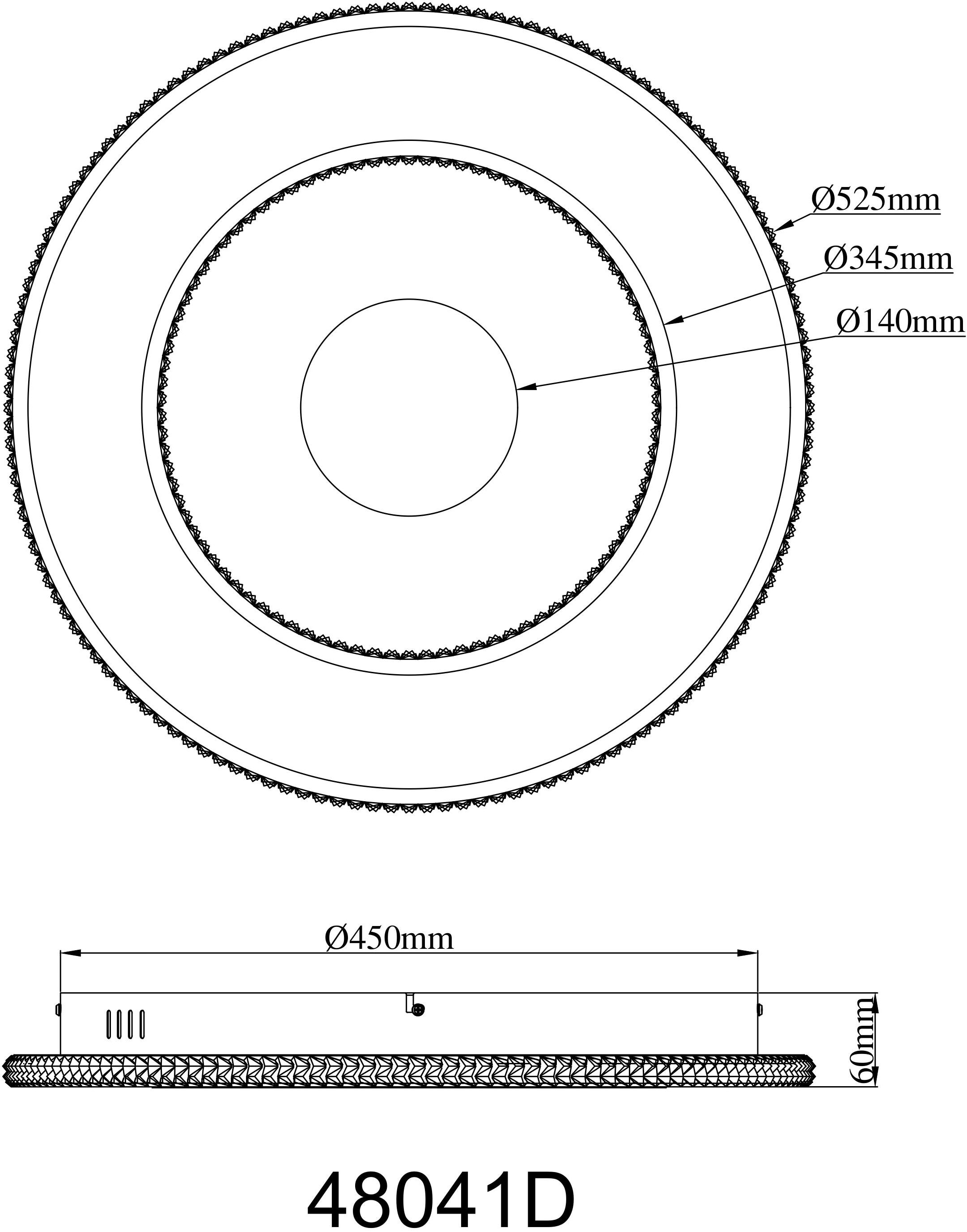 GLOBO LIGHTING Deckenleuchte »MARSH« LED-Modul 1 Stk. warmweiß - kaltweiß Deckenlampe Wohnzimmer-Leuchte Schlafzimmer-Leuchte Flur Küche