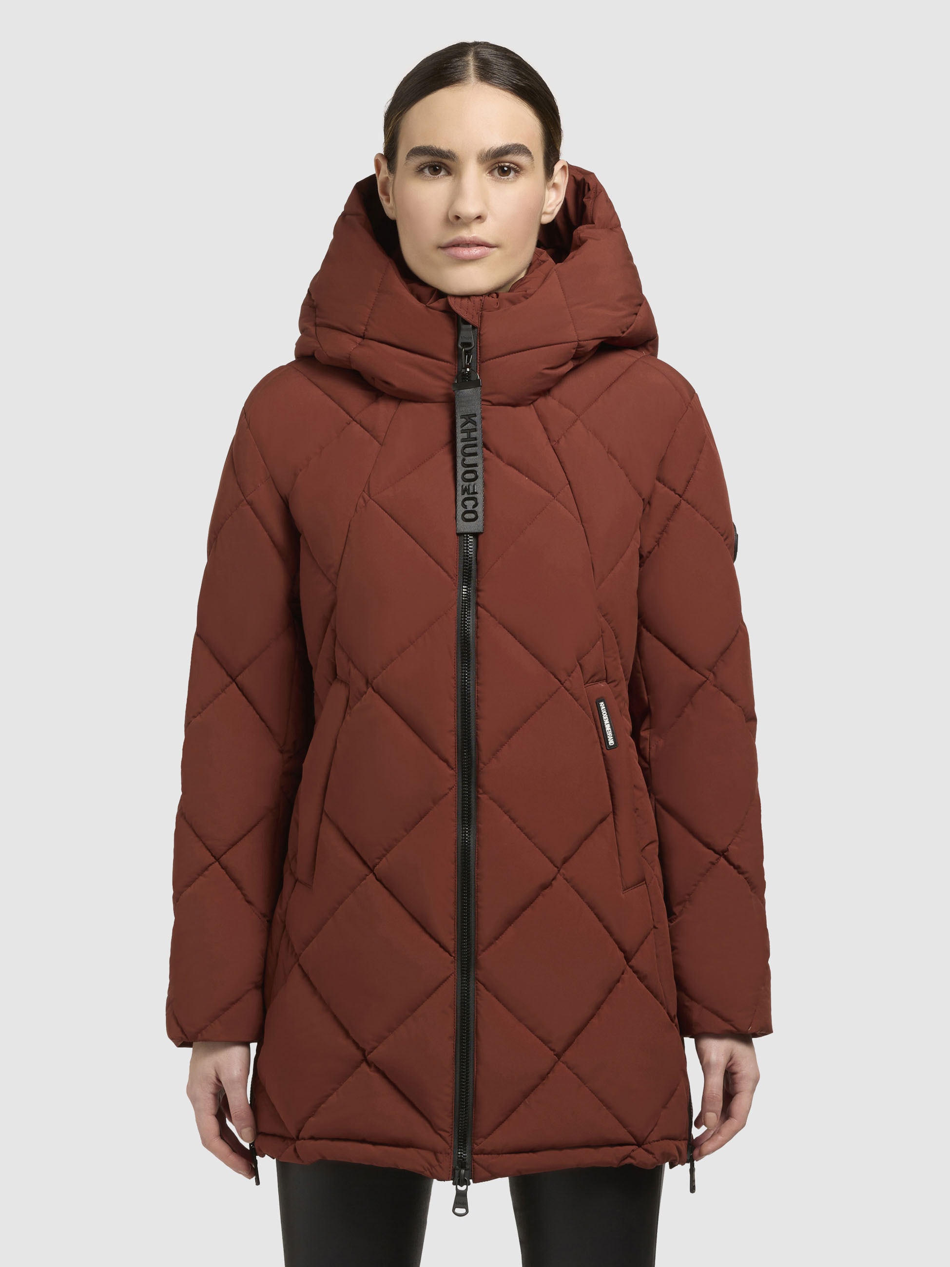 khujo Steppjacke »PEBB«, mit Kapuze