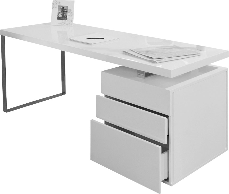 SalesFever Schreibtisch "Varberg - Arbeitsplatz Deluxe Design-Schreibtisch" günstig online kaufen