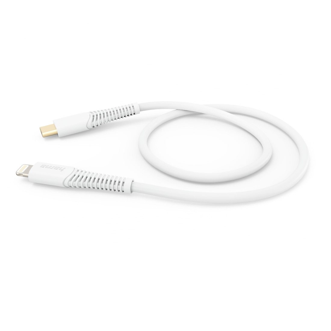 Hama USB-Kabel »Ladekabel, USB-C - Lightning, 1,5 m, Weiß«, Lightning, USB-C, 150 cm, Datenübertragung, Schnellladefunktion