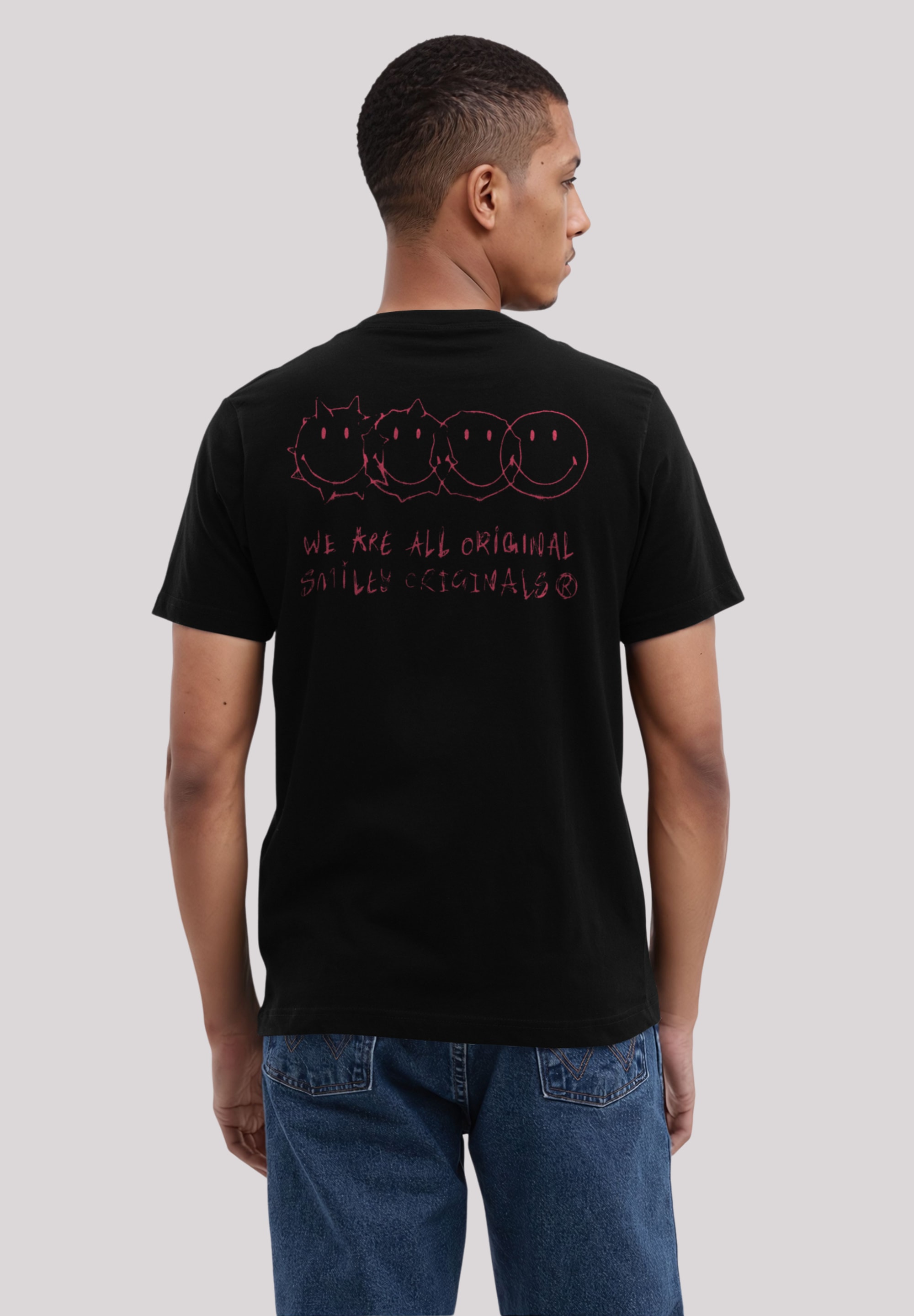 F4NT4STIC T-Shirt »Smiley Originals We Are All Original Unique«, Premium Qualität
