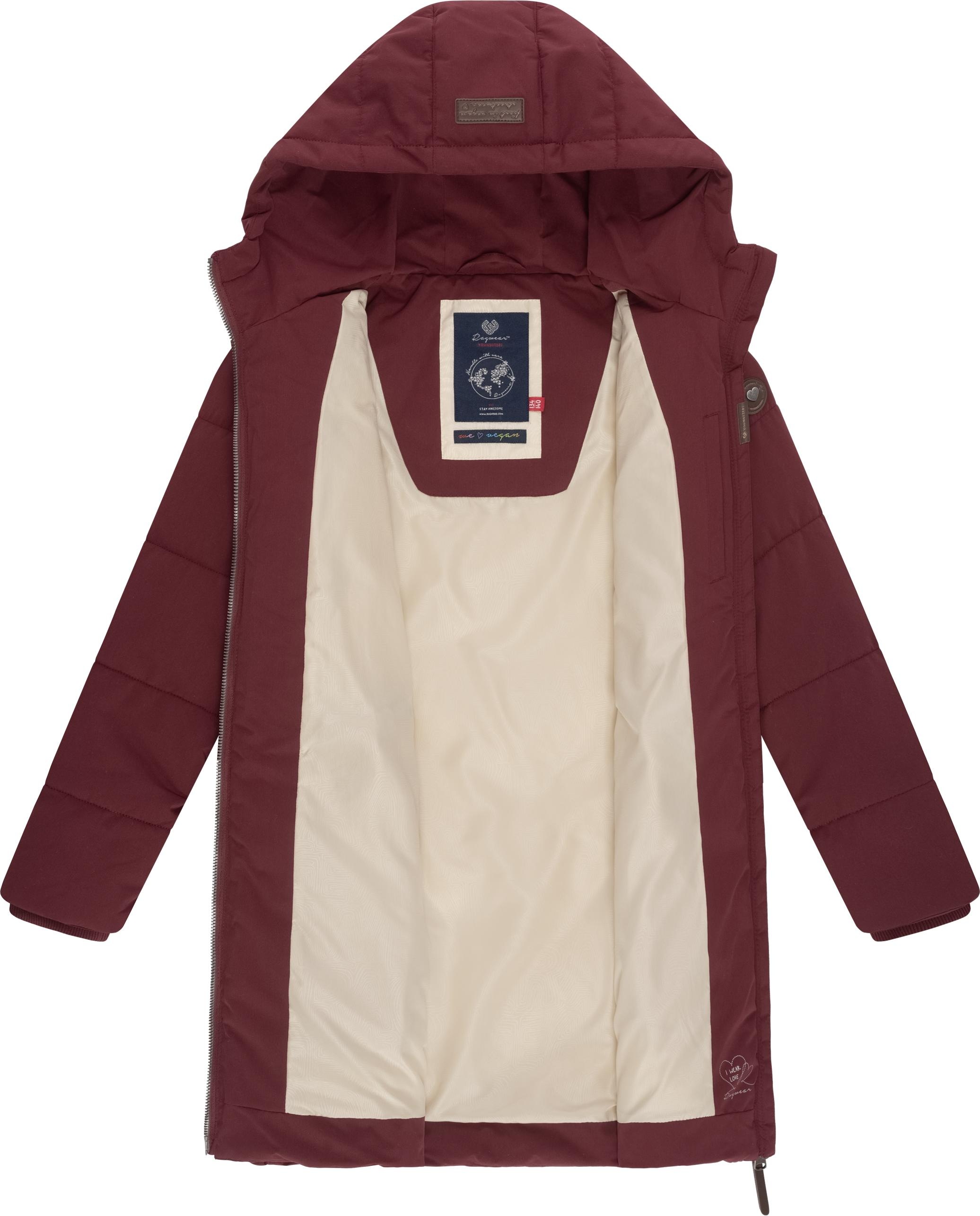 Ragwear Winterjacke »Rebbie« mit Kapuze wasserdichte Winter Outdoorjacke mit abnehmbarer Kapuze