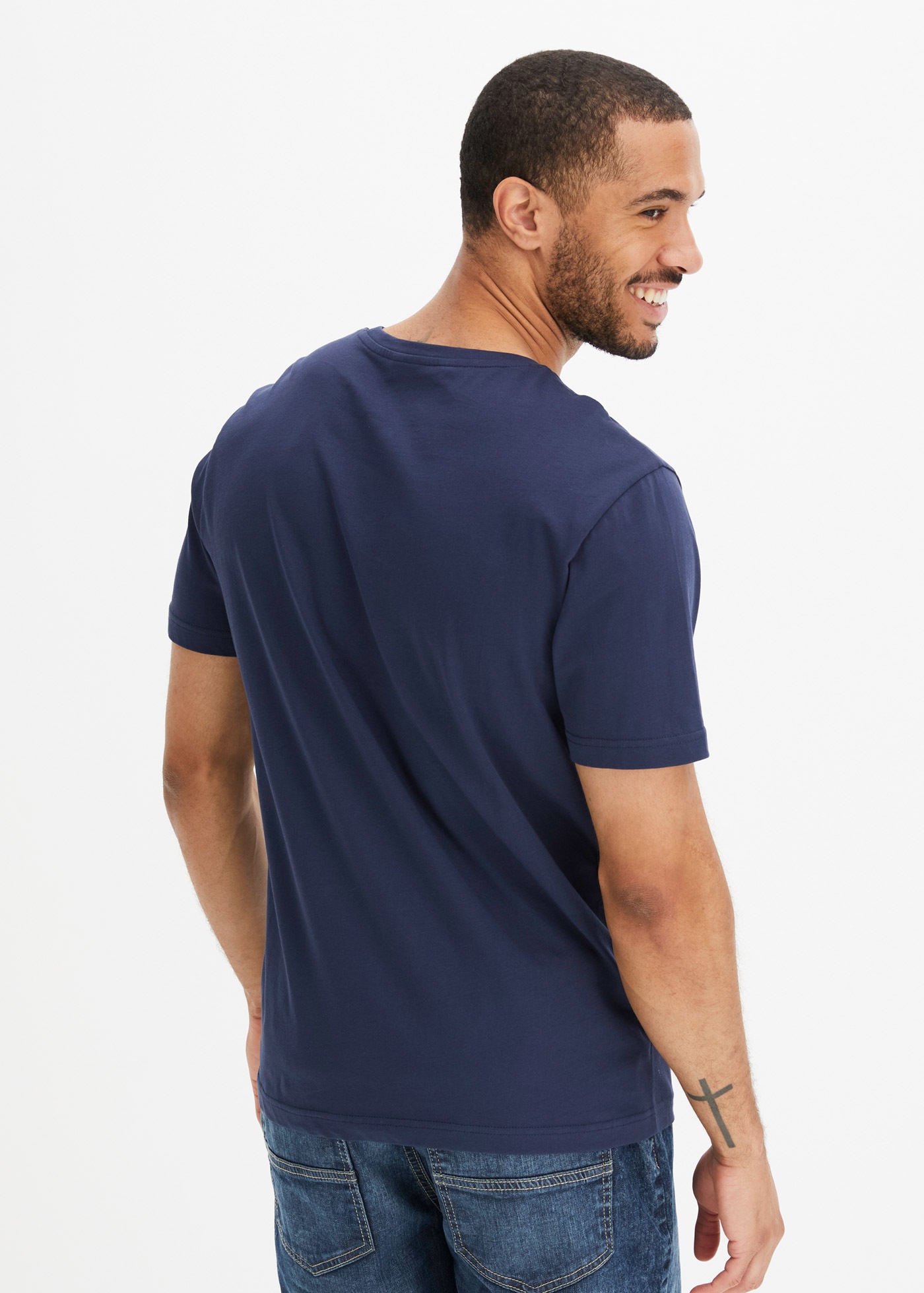 bonprix T-Shirt "T-Shirt aus reiner Baumwolle" T-Shirt aus reiner Baumwolle günstig online kaufen