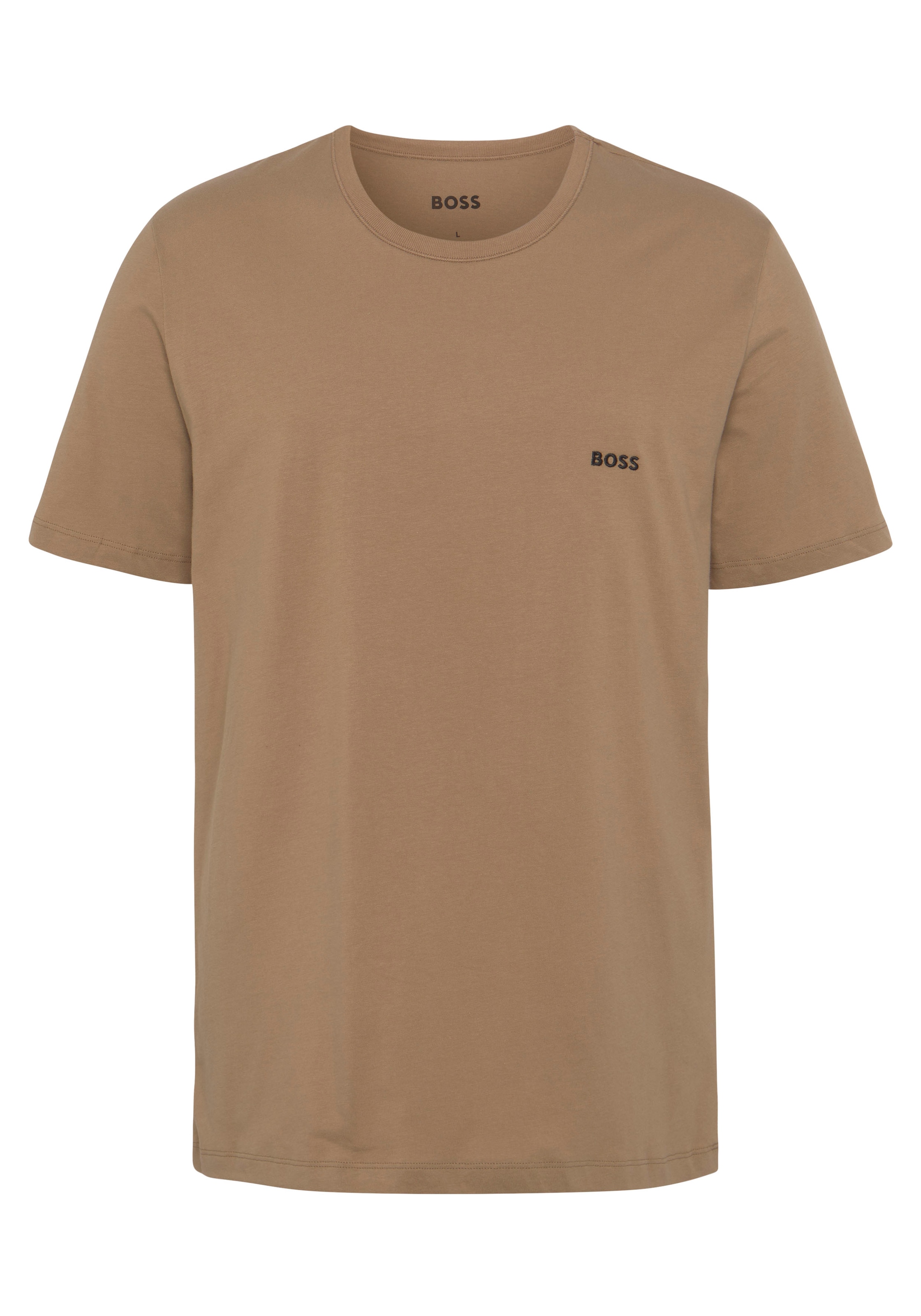 BOSS T-Shirt »Rundhals BOSS ONE x David Beckham«, (Packung, 3 tlg., 3er-Pack), mit dezentem BOSS Logo-Print