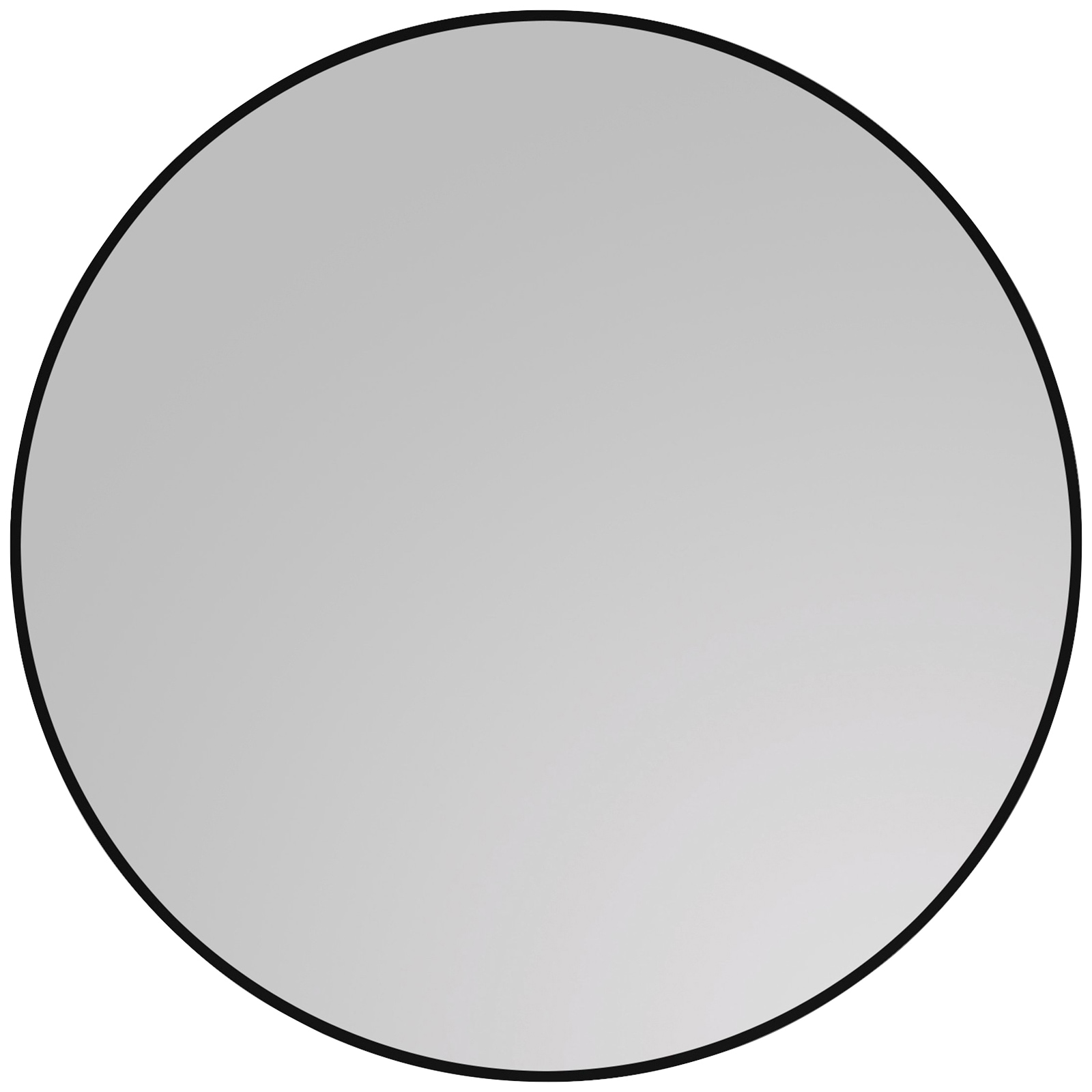 Talos Badspiegel "Black Circle", (Komplett-Set), Durchmesser: 60 cm