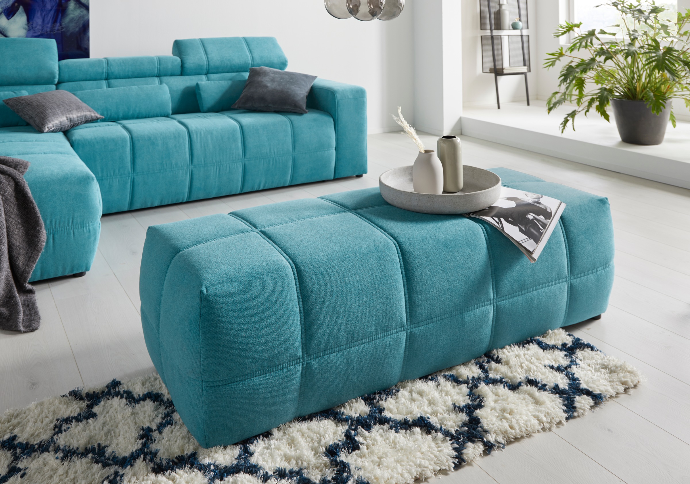 DOMO collection Hocker "Brandon" große Ausführung passend zu "Brandon", auc günstig online kaufen