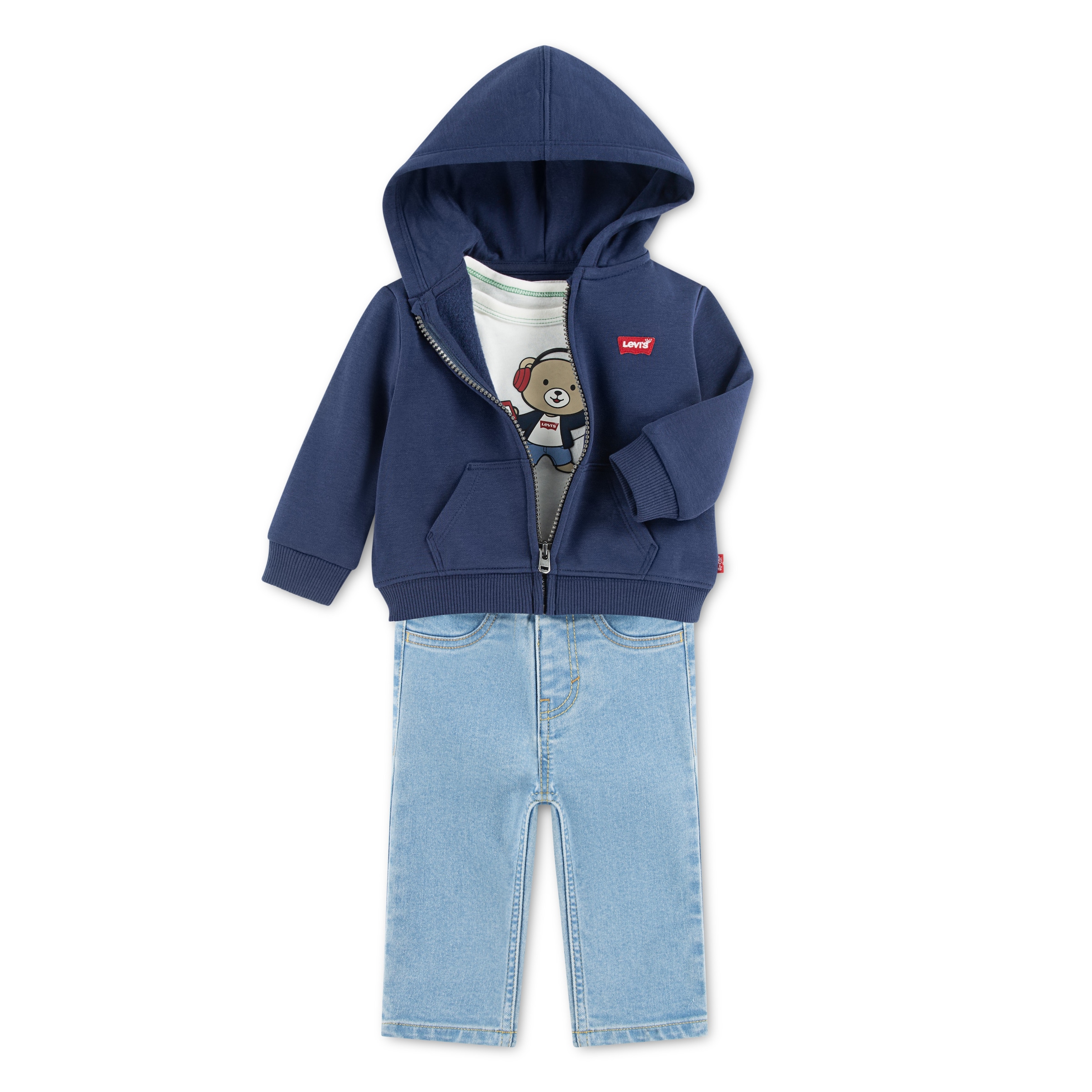 Levi's® Kids Body & Hose »LVB 3PC FULL ZIP HOODIE SET« Set, 3 & Sweatjacke - for Boys