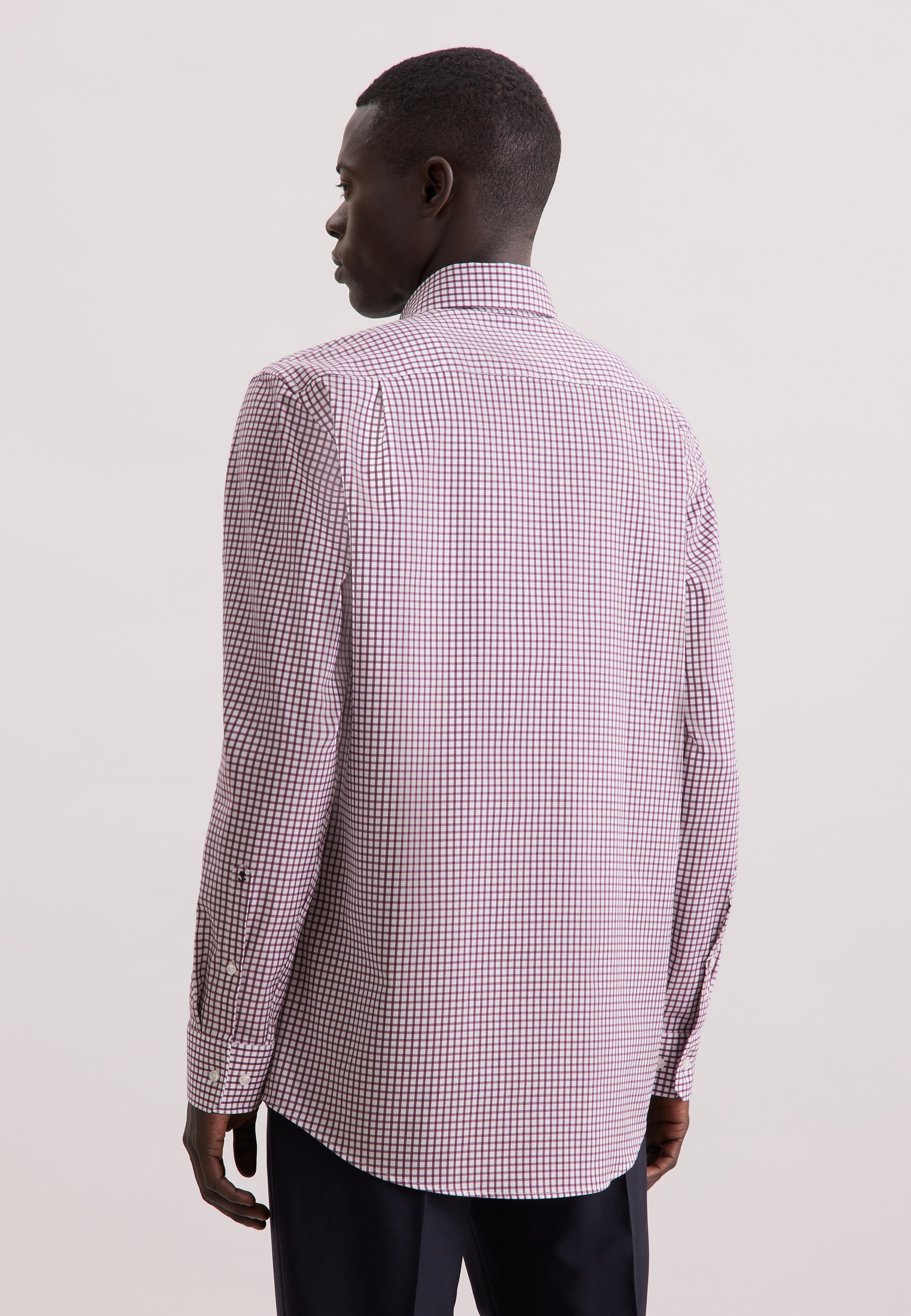 seidensticker Businesshemd »Schwarze Rose«, Regular 1/1 Covered-Button-Down-Kragen Karo