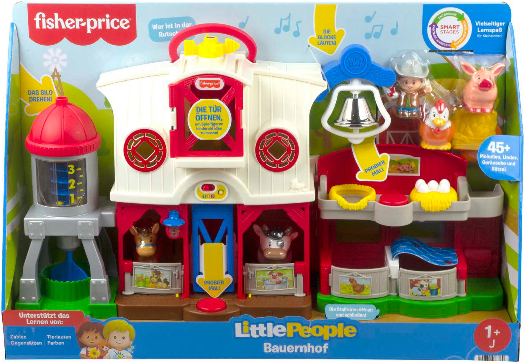 Fisher-Price® Lernspielzeug »Little People Bauernhof«, mit Licht und Sound, inklusive Tiere