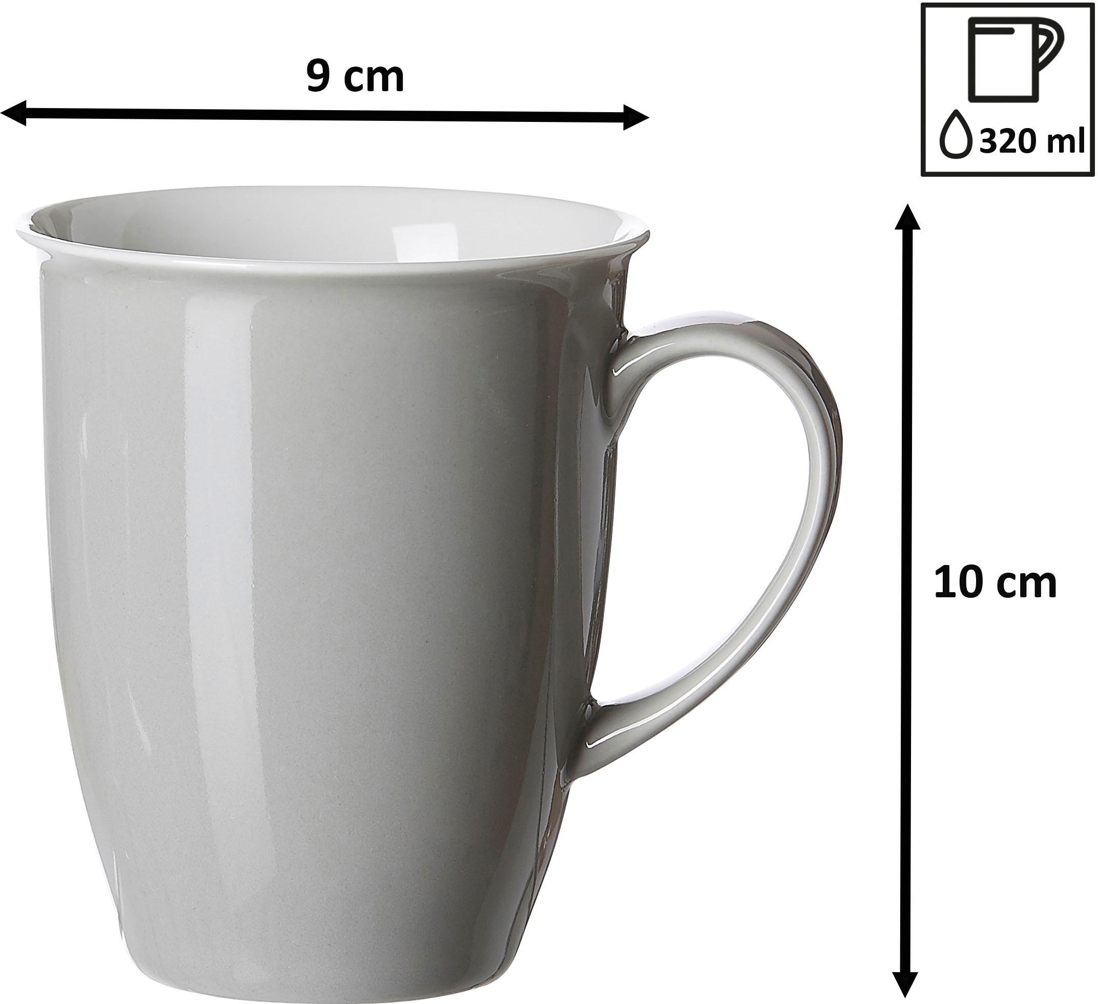 Ritzenhoff & Breker Becher "Doppio" 4-teilig günstig online kaufen