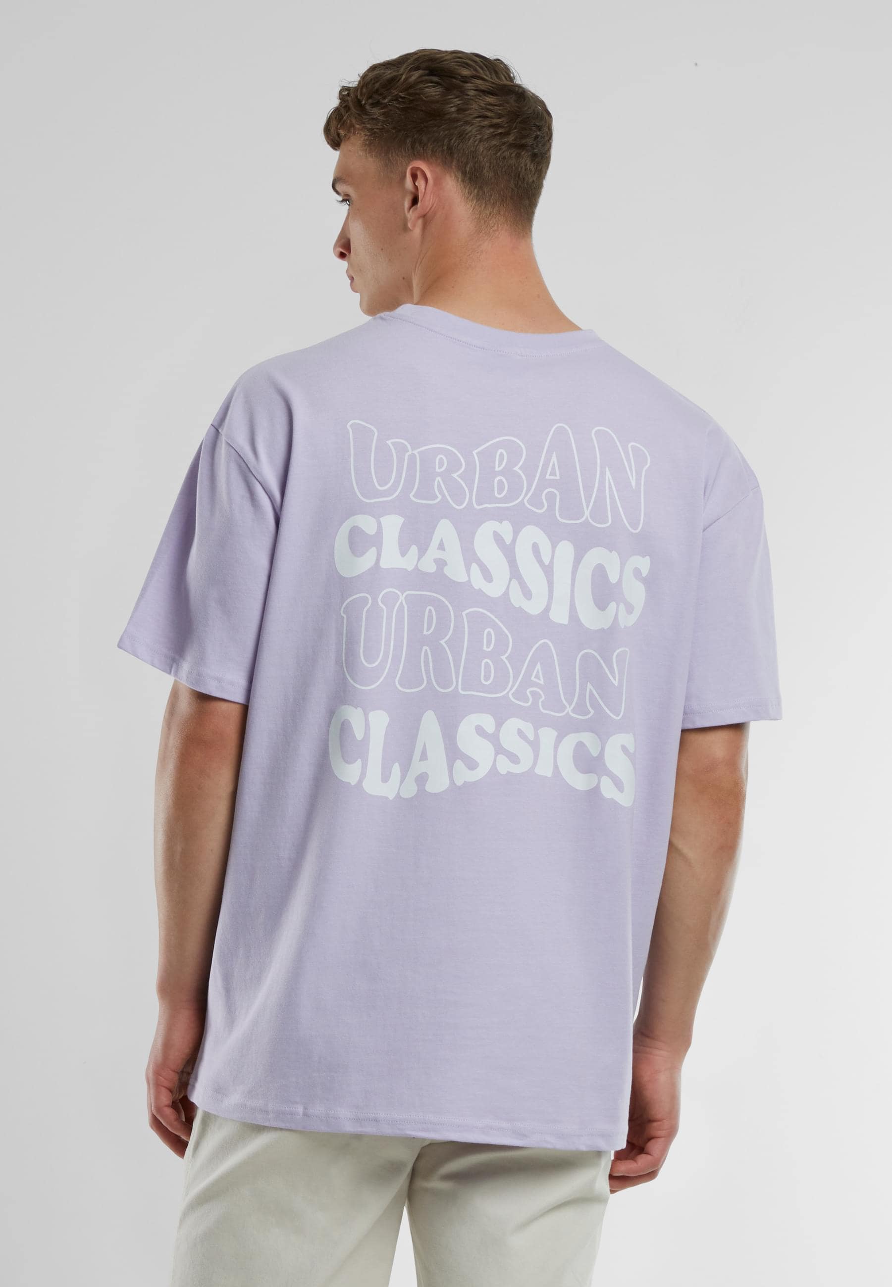 URBAN CLASSICS T-Shirt »Urban Classics UC Weavy Logo Heavy Oversized Tee«, (1 tlg.)