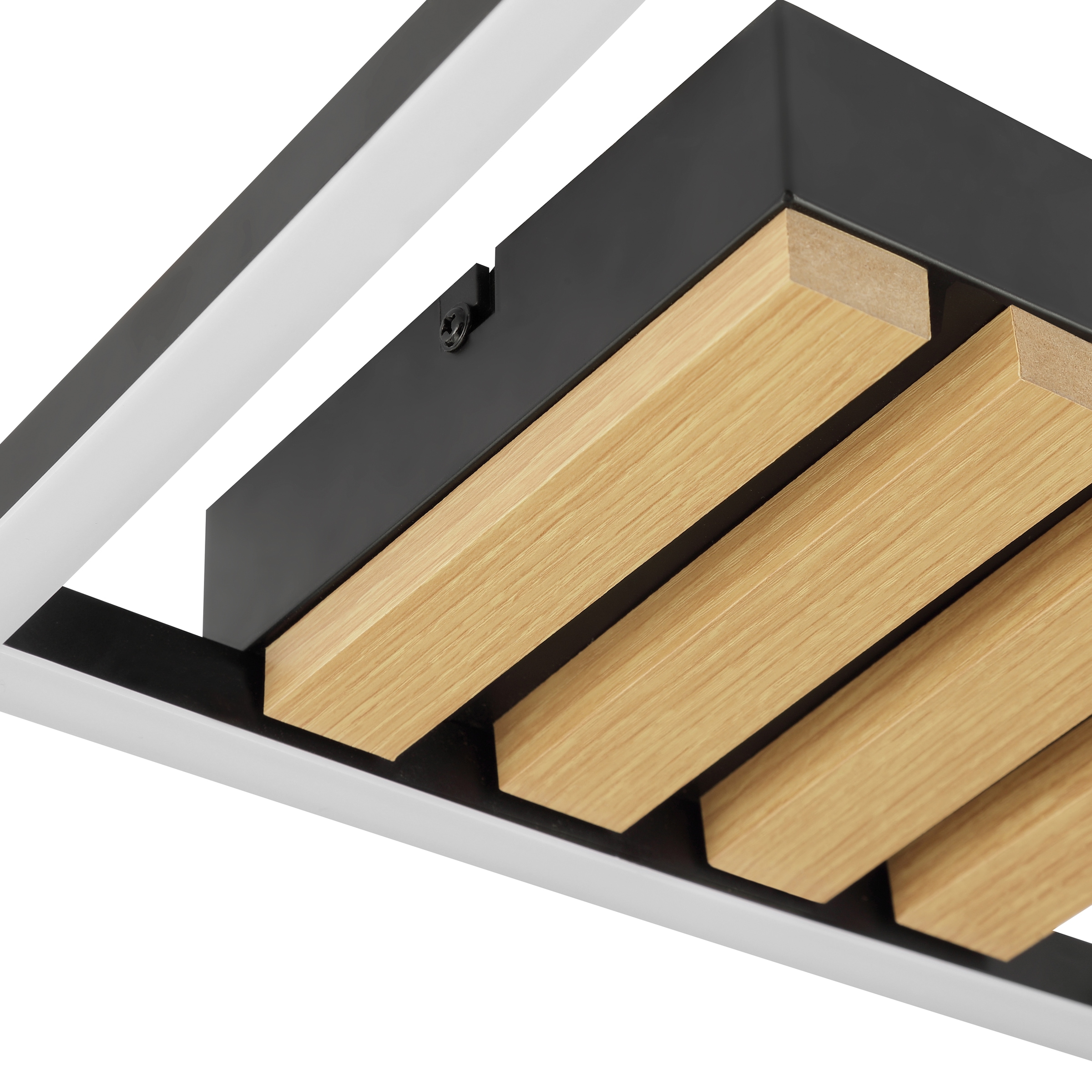 Brilliant LED Deckenleuchte »Calma« LED-Modul 1 Stk. Warmweiß 3000 K, dimmbar, Holz/Metall, schwarz