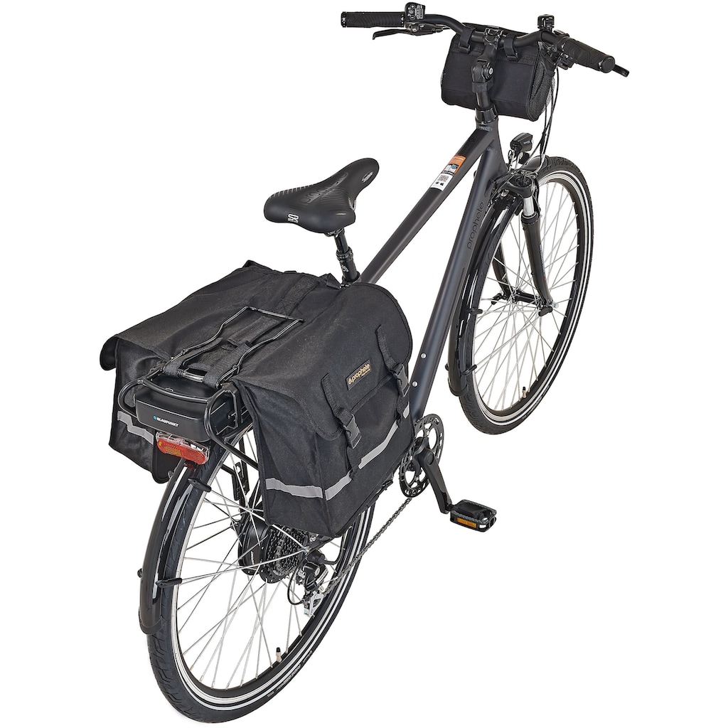 Prophete E-Bike »Entdecker e9000«, 8 Gang, Shimano, Acera, Heckmotor 250 W, (mit Lenkertaschen-mit Seitentasche)