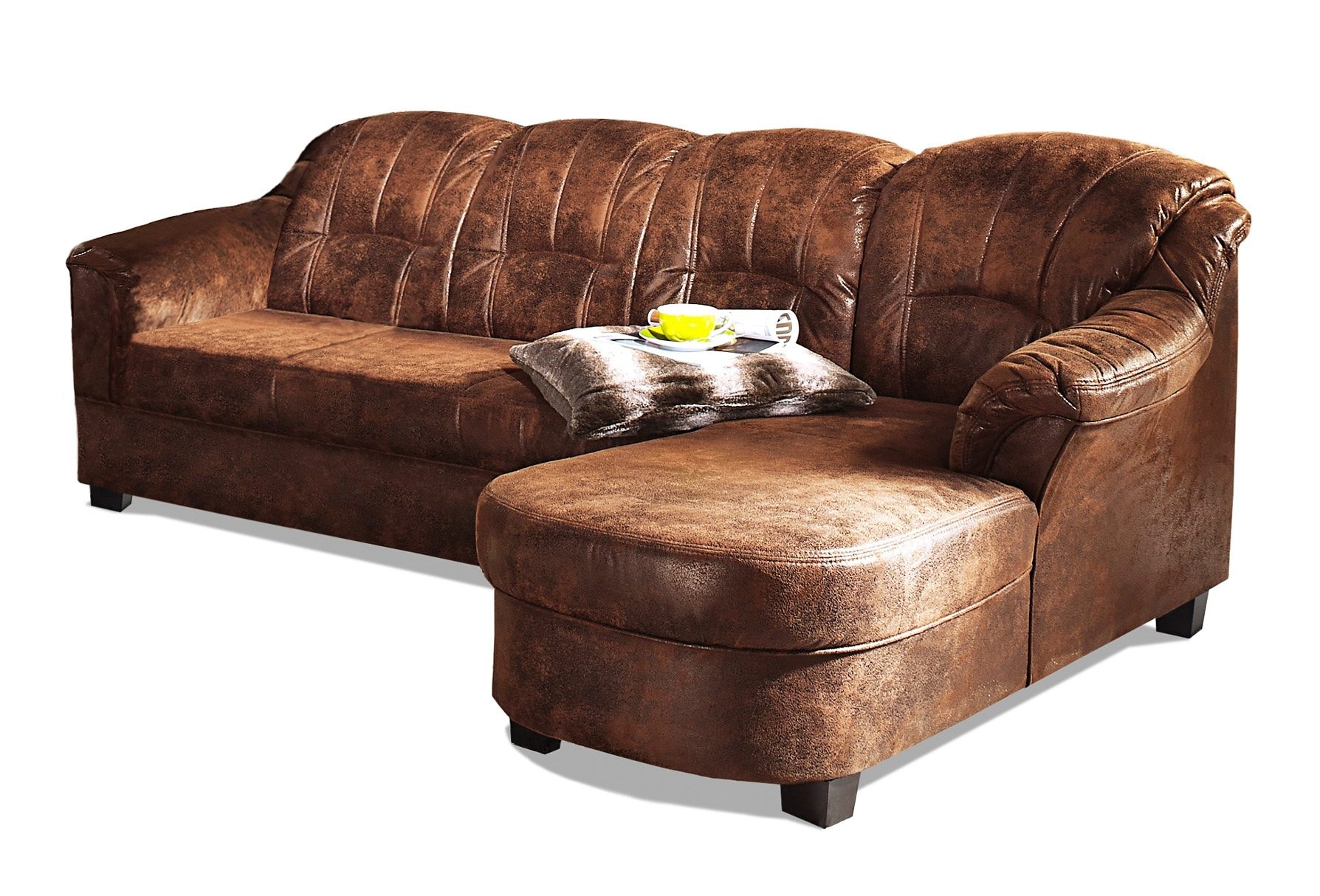 Home affaire Ecksofa "Budapest zeitlos & elegant, bequeme Armlehnen, L-Form günstig online kaufen