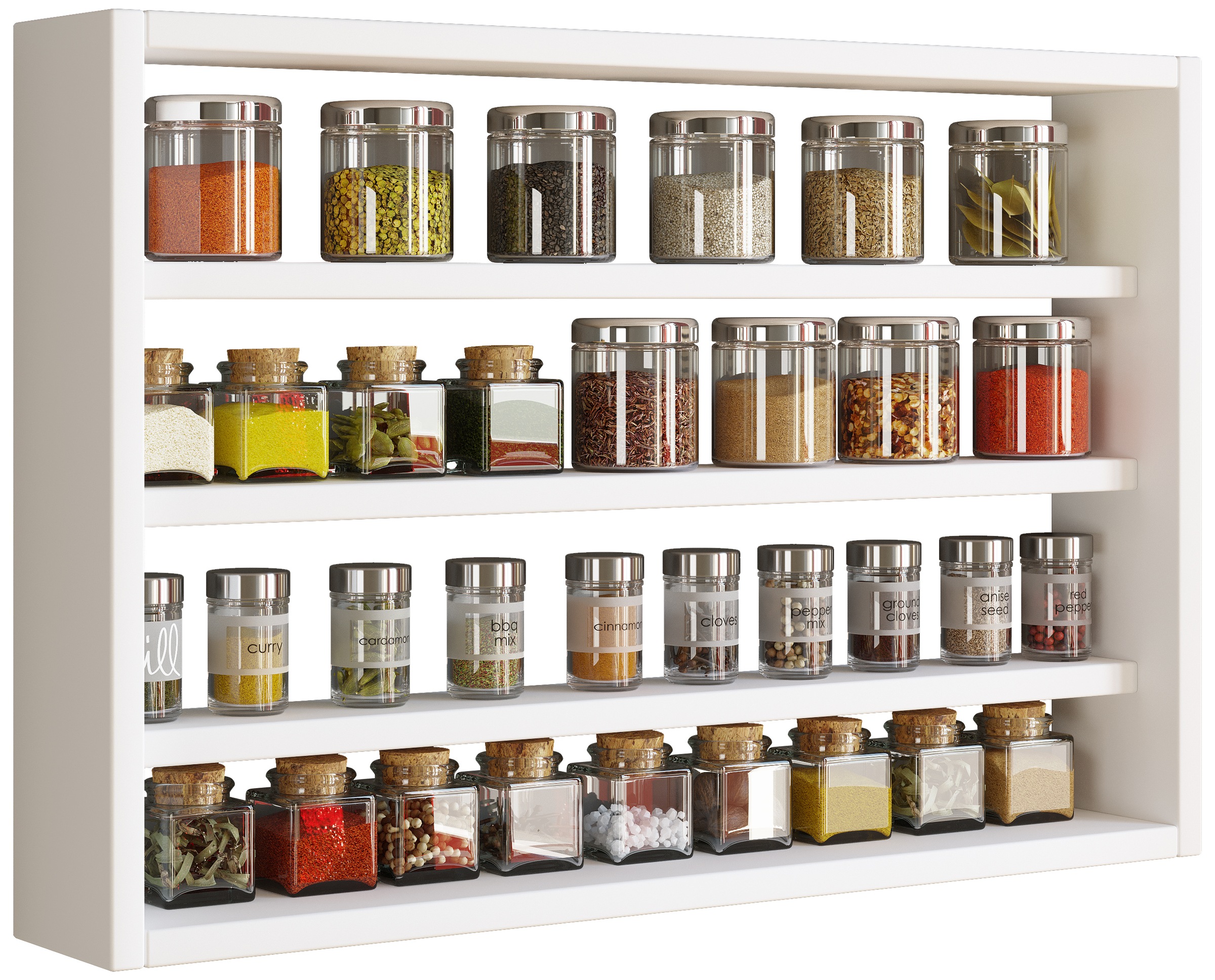 Hängeschrank VCM, B:60cm T:10cmweiß, Obermaterial: 100% Holz Wood., Küche, Schränke, "Holz Wandregal Gewürzregal Regal Küche Esaldi M"