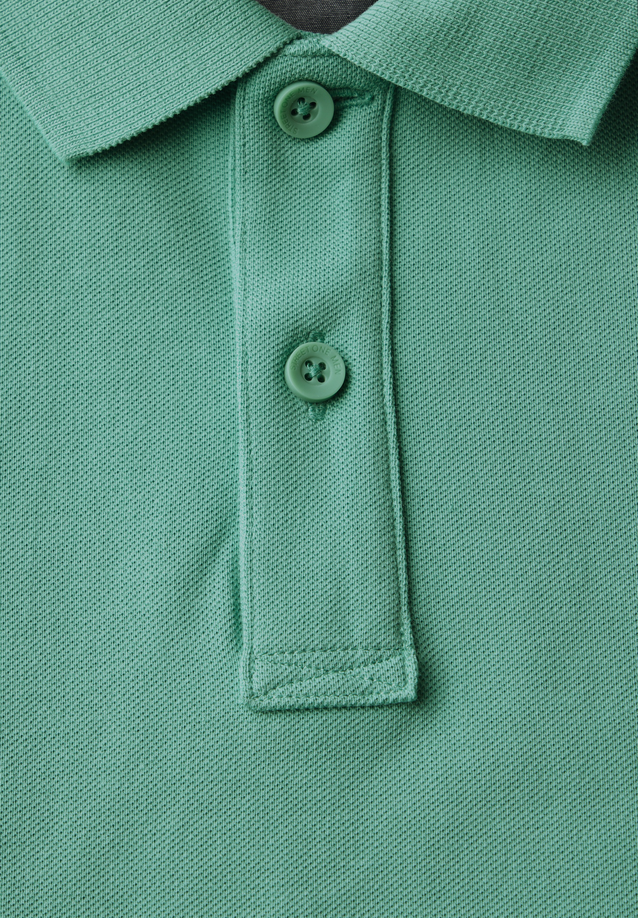 STREET ONE MEN Poloshirt, aus reiner Baumwolle