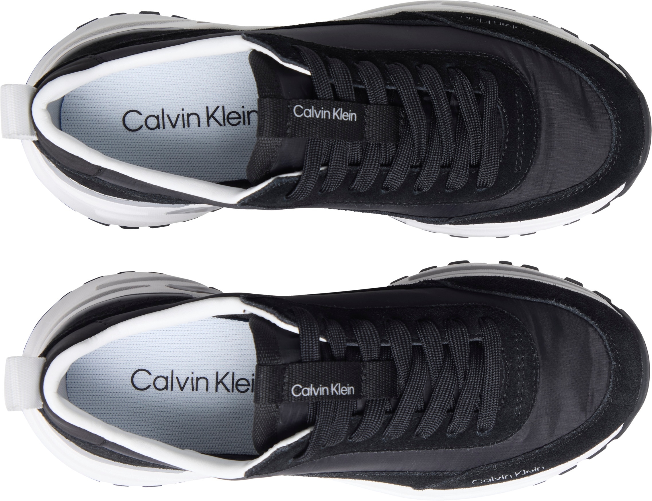 Calvin Klein Jeans Plateausneaker »HIKE RUNNER MG NYLON MIX«  Freizeitschuh, Halbschuh, Schnürschuh mit Profilsohle