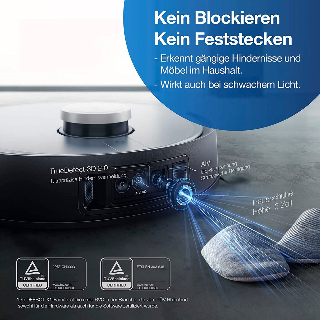 ECOVACS Nass-Trocken-Saugroboter »DEEBOT X1 OMNI,«