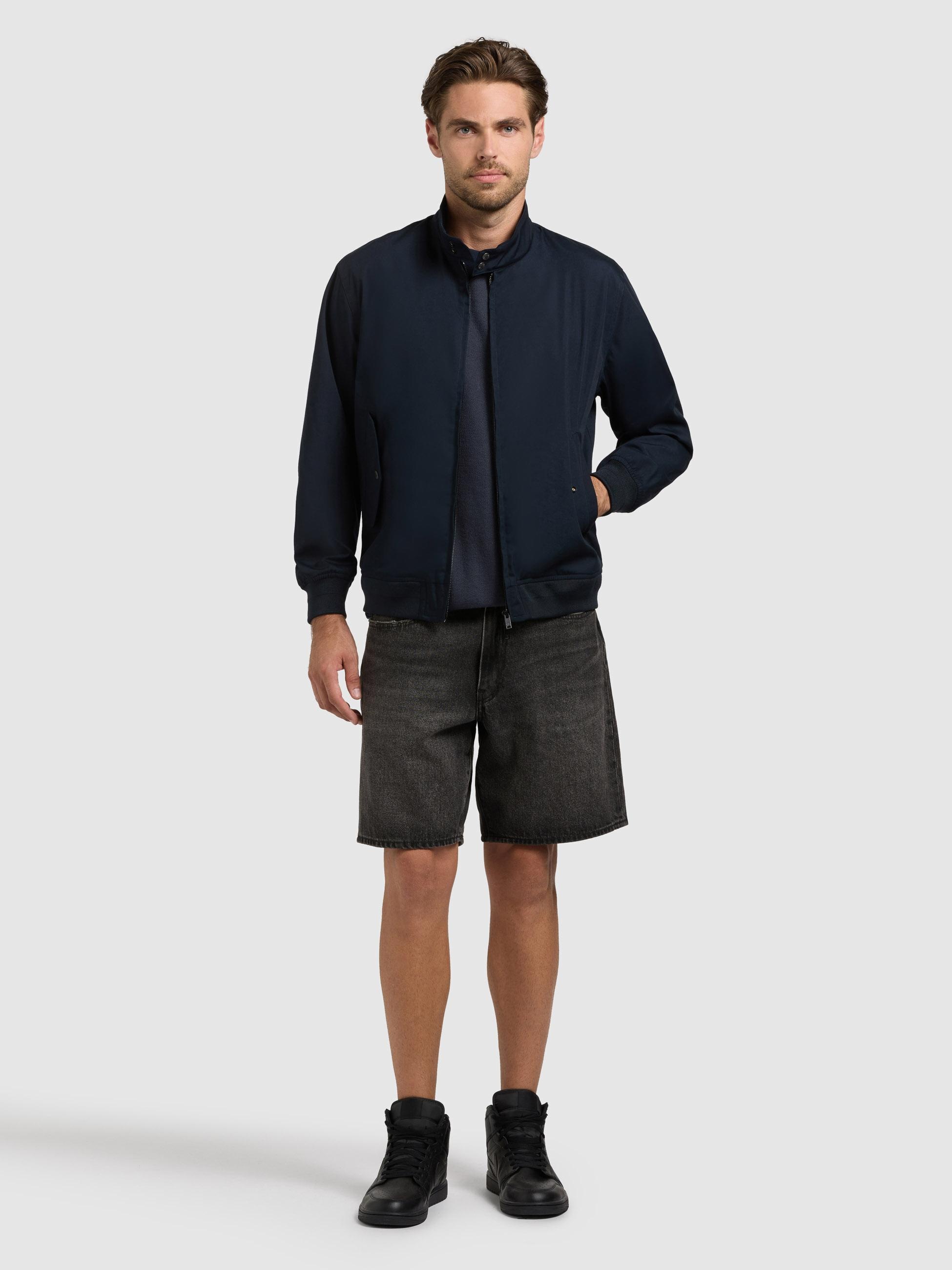 KHUJO Agano Herren Bomberjacke Mittelblau Gr. S 3