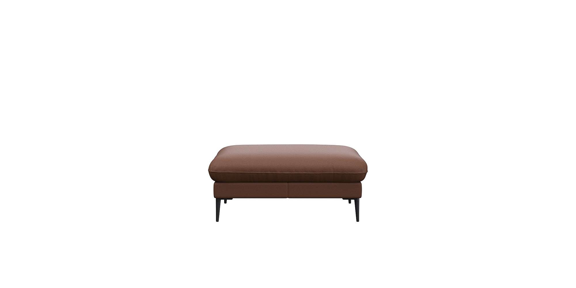 FLEXLUX Pouf »Salino, Fußhocker, Sitzhocker, Polsterhocker,«, Kaltschaum & Stahl-Wellen, Füsse Schwarz