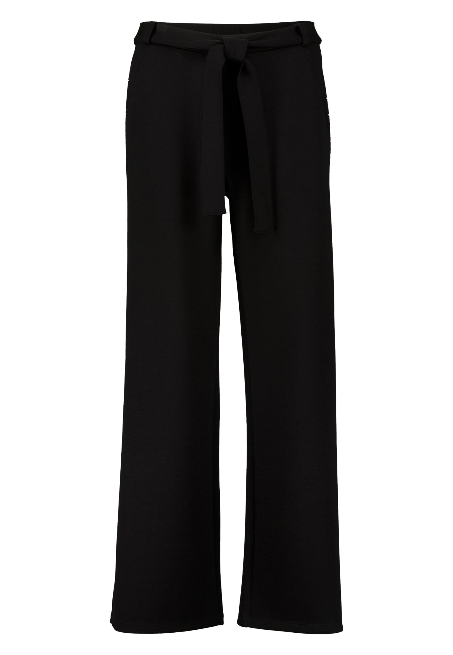 Zero Stoffhose »zero Hose weit mit Glitzerstreifen 32 Inch«, Gürtel