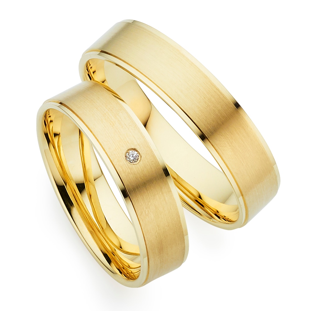 PHÖNIX Damen Trauring "Schmuck Partnerring Ehering Verlobungsring Freundschaftsring", 51, ohne Brillant, Silber 925 (Sterlingsilber),