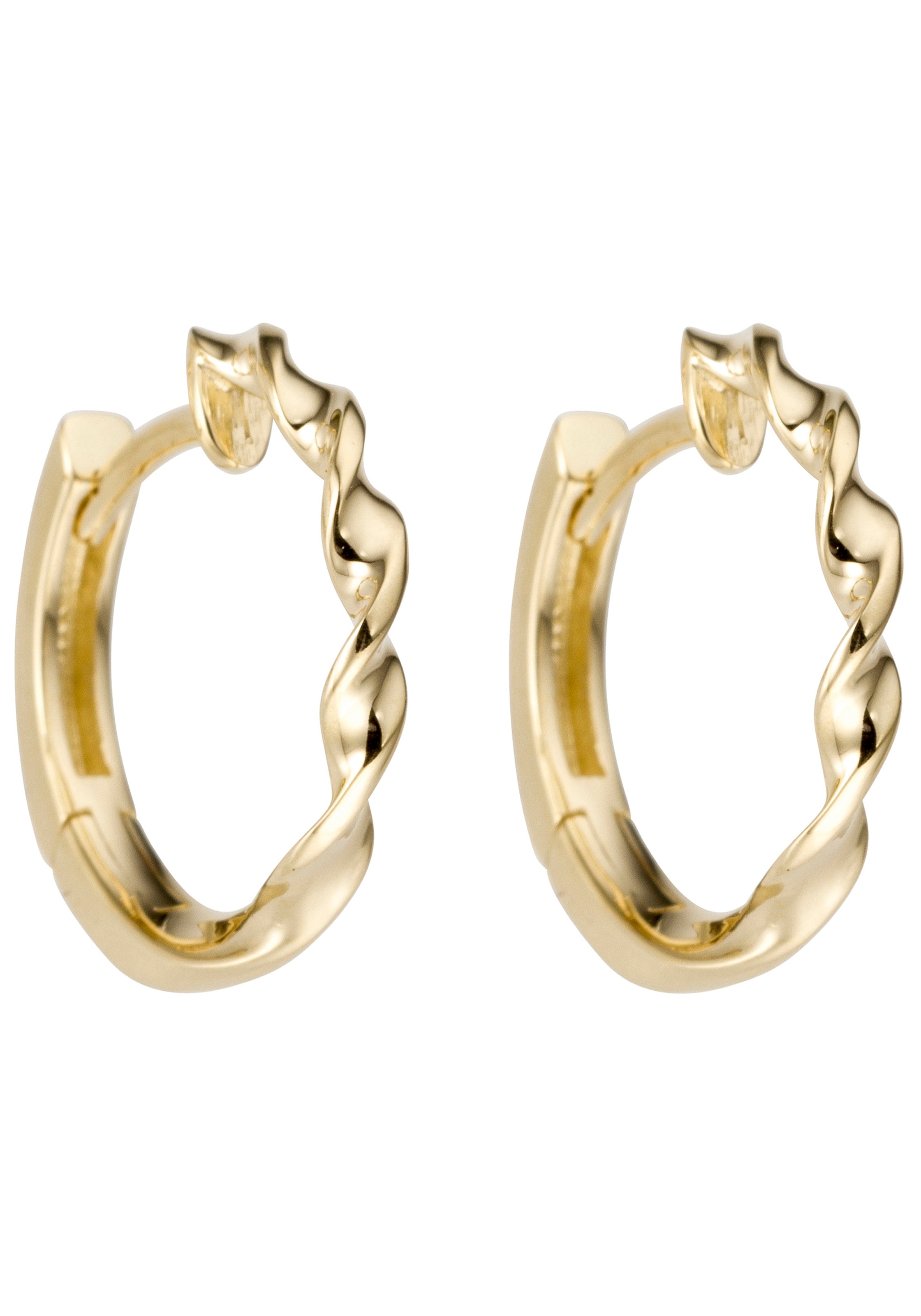 JOBO Paar Creolen gedreht 585 Gold