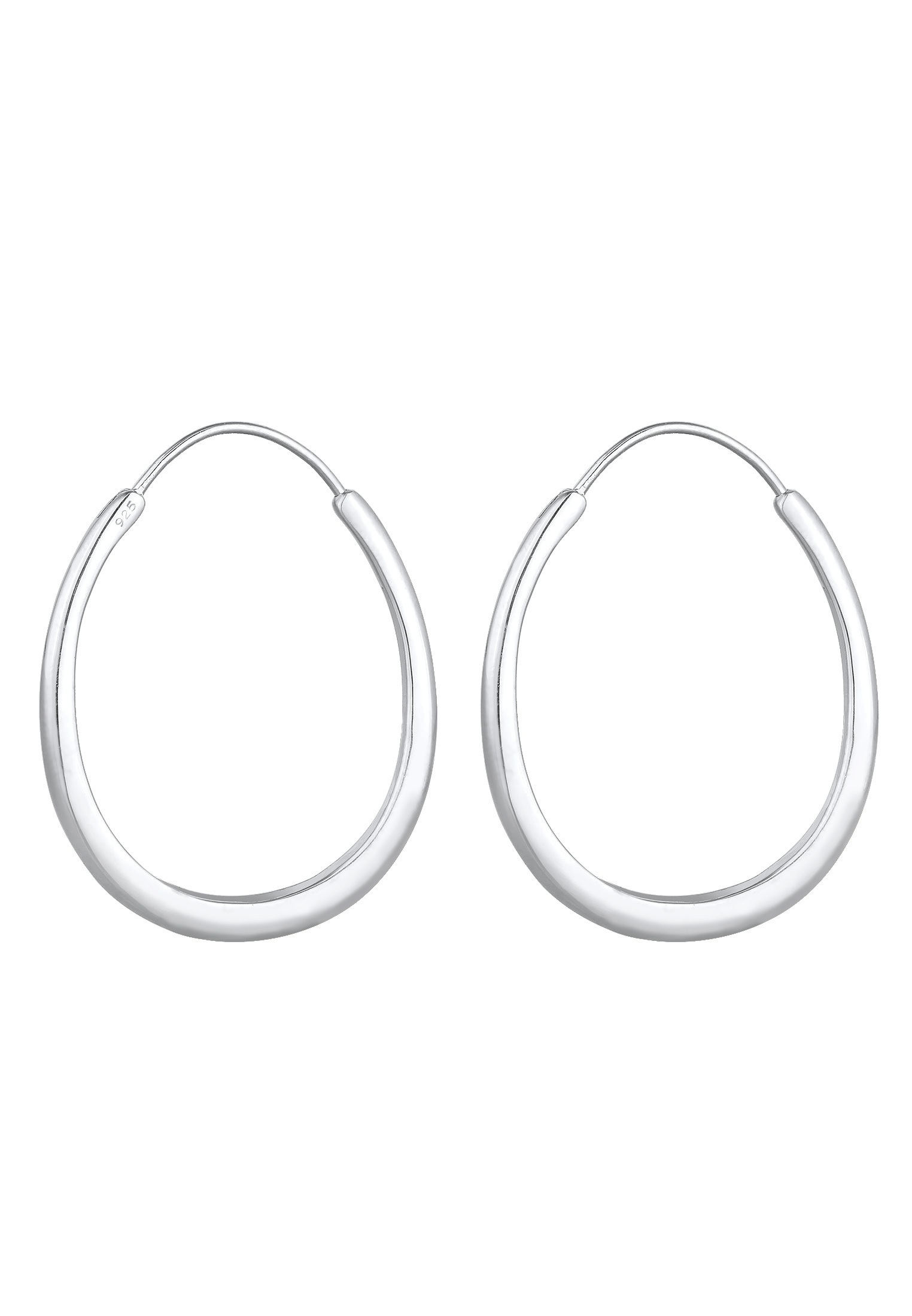 ELLI Oval Hoop Earrings Silver Onesize 2