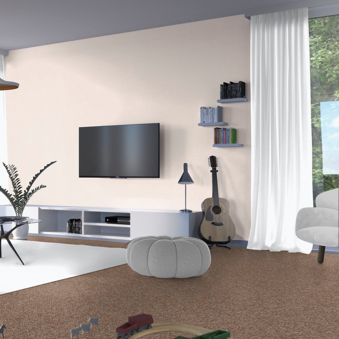Bodenmeister Teppichboden »Baltic, Schlinge - meliert«, rechteckig, 5 mm Höhe, Wohnzimmer, Schlafzimmer, Kinderzimmer, Breite 400/500 cm