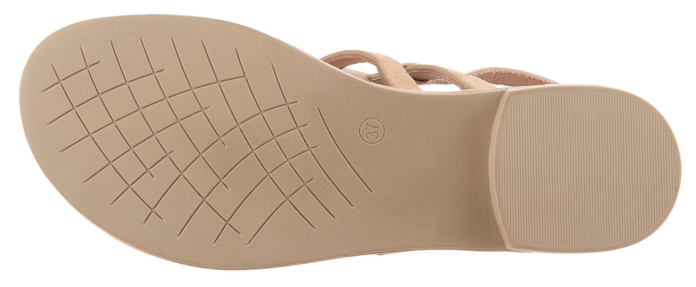 MARCO TOZZI Sandalette, Blockabsatz, Riemchensandale mit Feel Me-Ausstattung