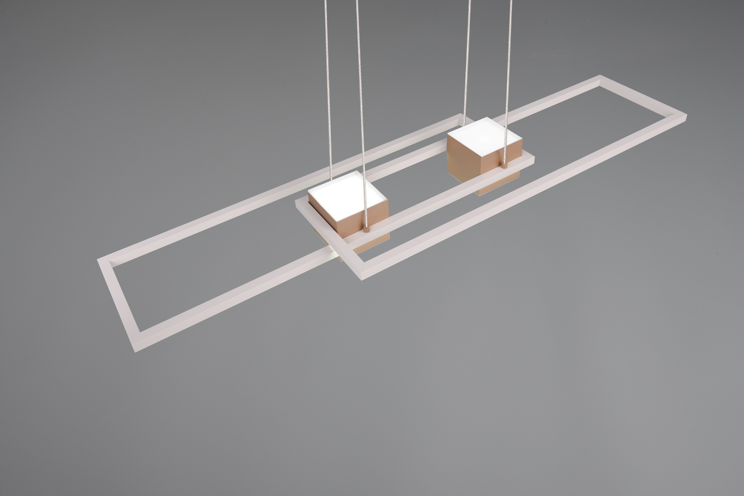 TRIO Leuchten LED Pendelleuchte »ALBANY, LED Hängelampe Wohnzimmer mit Fernbedienung, dimmbar, CCT«, 1 flammig, Leuchtmittel LED-Board | LED fest integriert, Lichtfarbe einstellbar, Memoryfunktion, Nachtlicht, up-and-down Licht