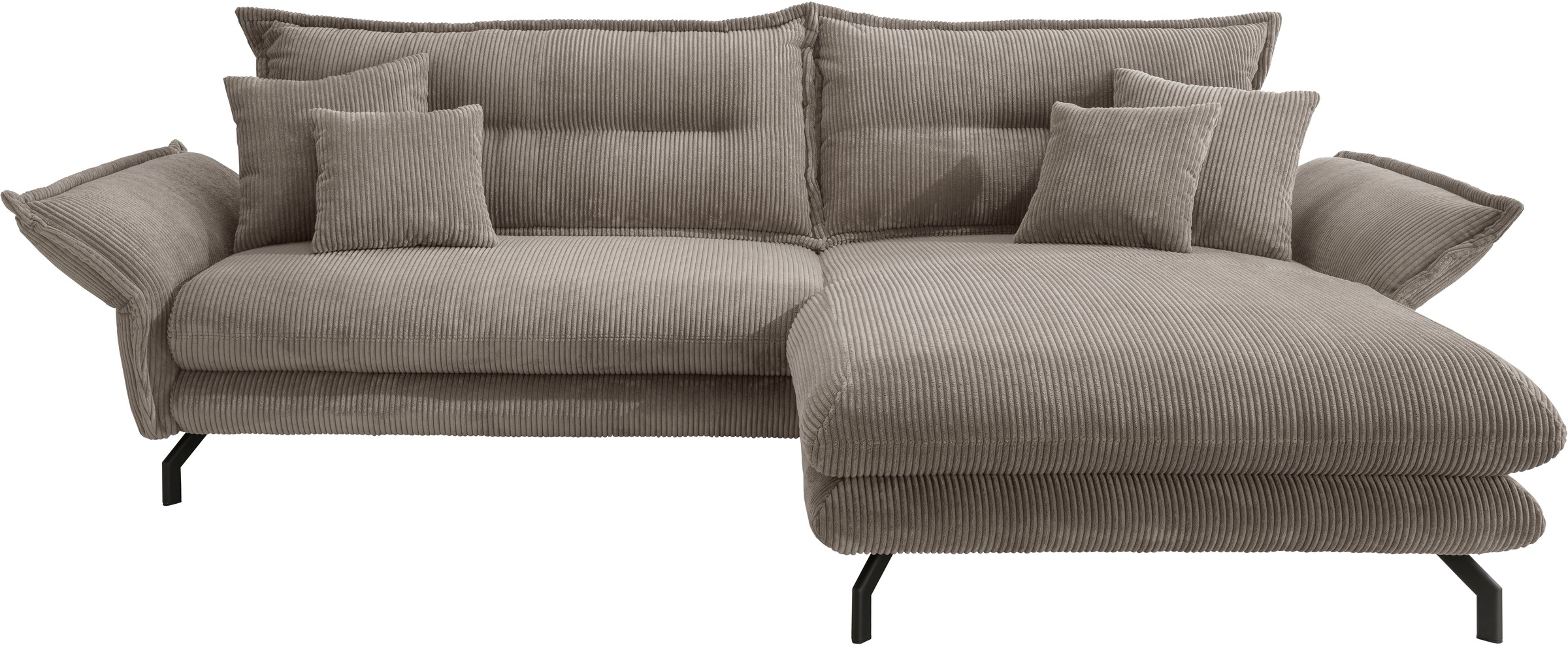 Home affaire Ecksofa "LAVA Breite 255 cm, modern und elegant, aktuelle Kiss günstig online kaufen