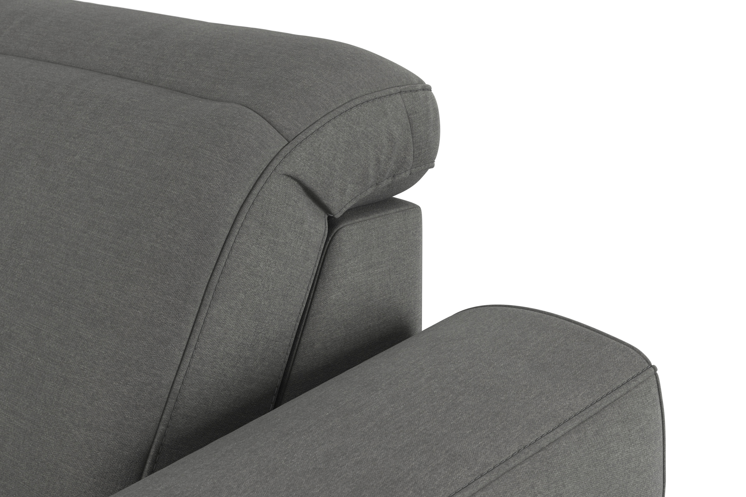 sit&more Wohnlandschaft »Dundee U-Form«, mit Federkern und Massivholzfüßen, wahlweise mit Kopfteilverstellung