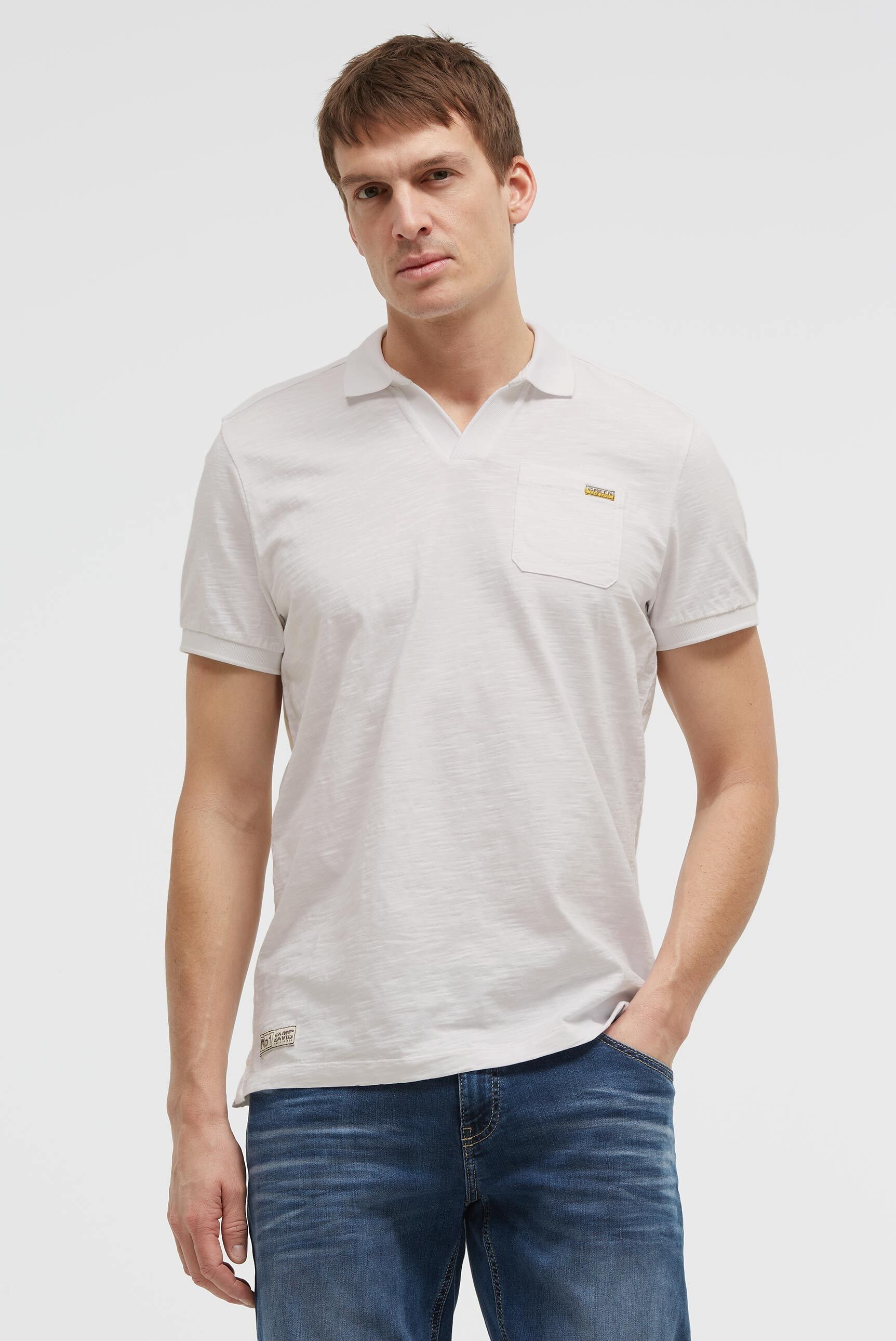 CAMP DAVID Poloshirt mit Seitenschlitze