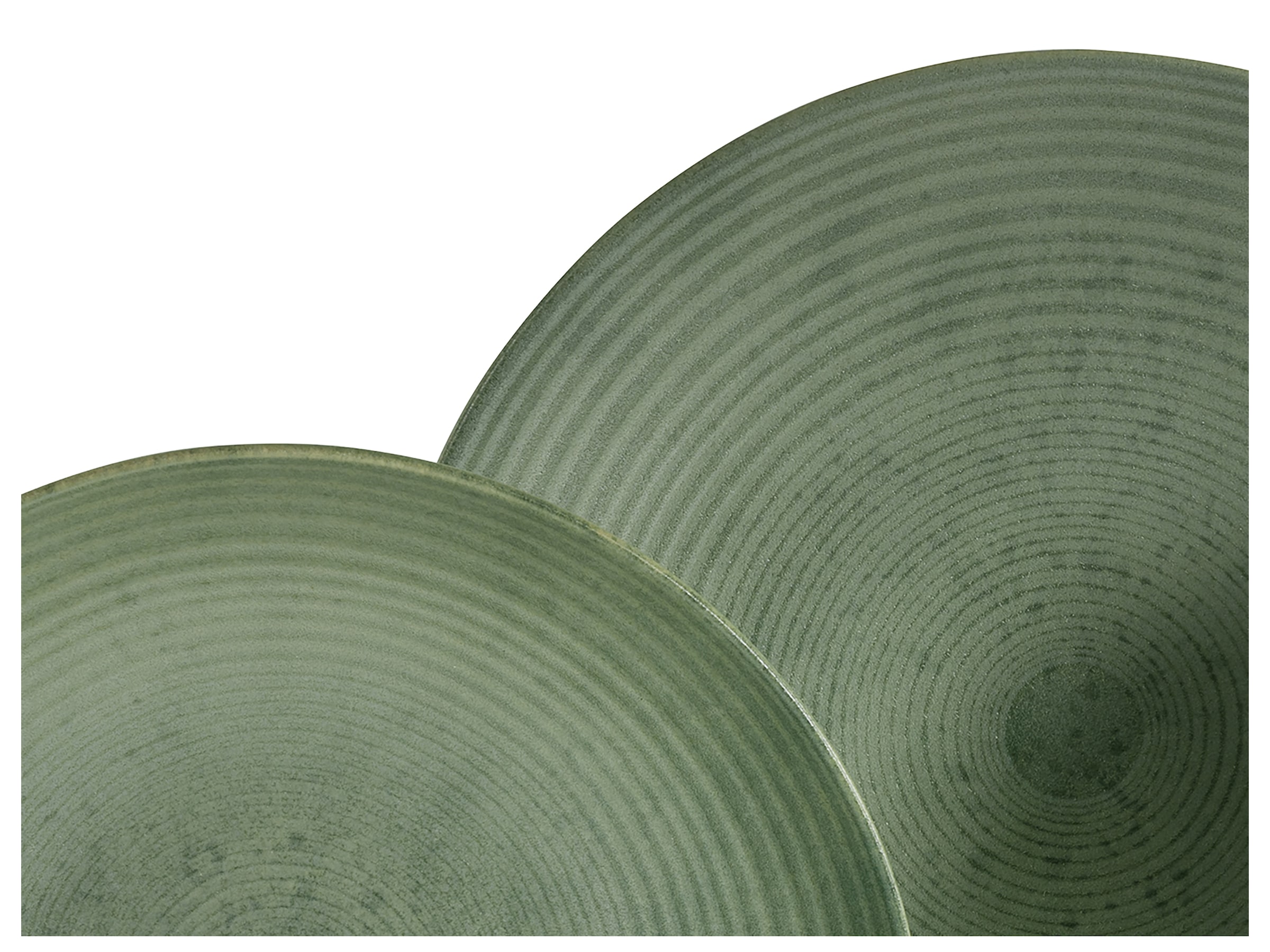 CreaTable Teller-Set »Catania, Tellerset 12-tlg.«, (Set, 12 tlg.), Vintage Farben, Ausdrucksstarkes Relief, Handwerklicher Charakter