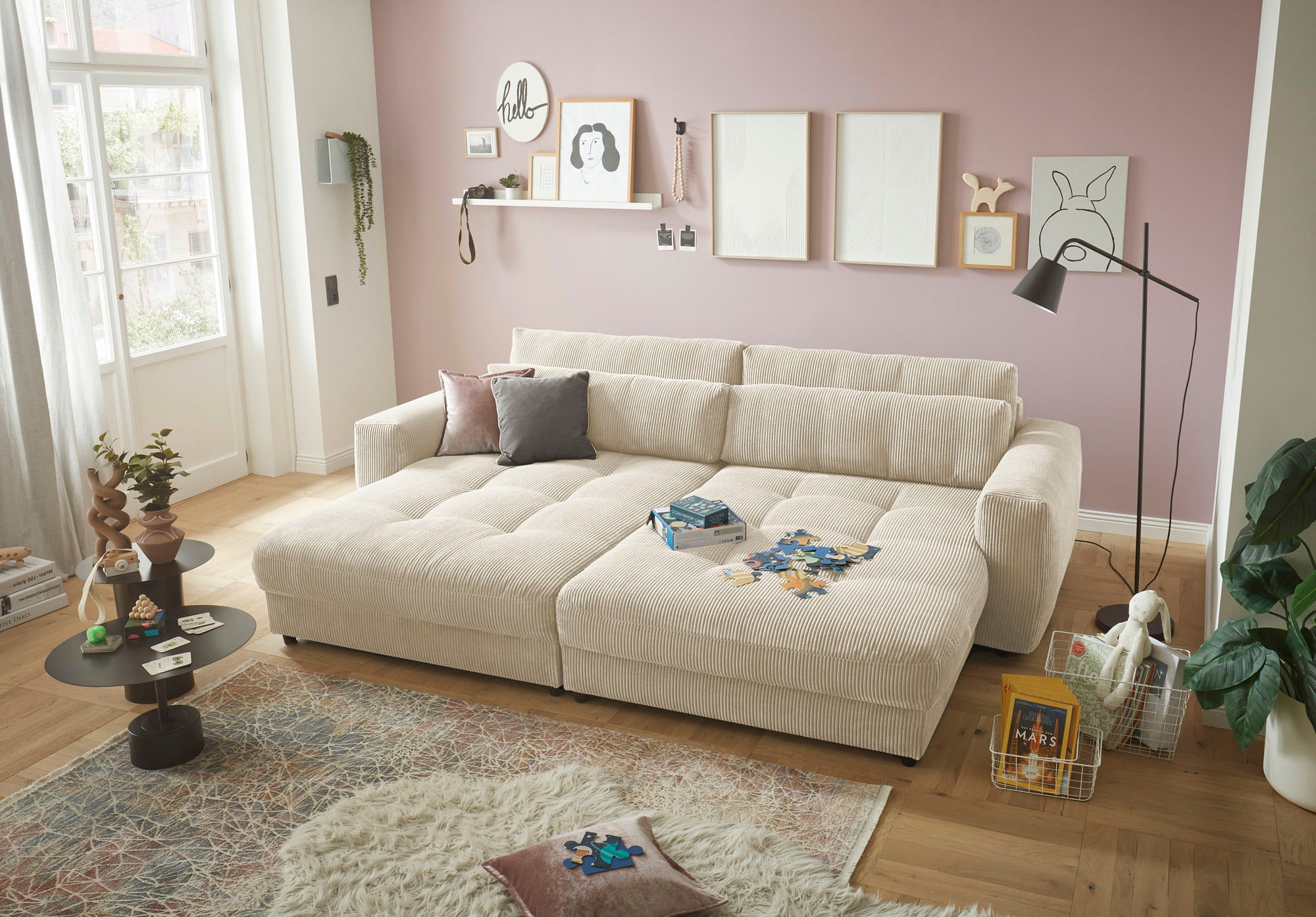 ED EXCITING DESIGN Big-Sofa "Loveseat, 2-Sitzer, Barura, Breite 292" Big-So günstig online kaufen