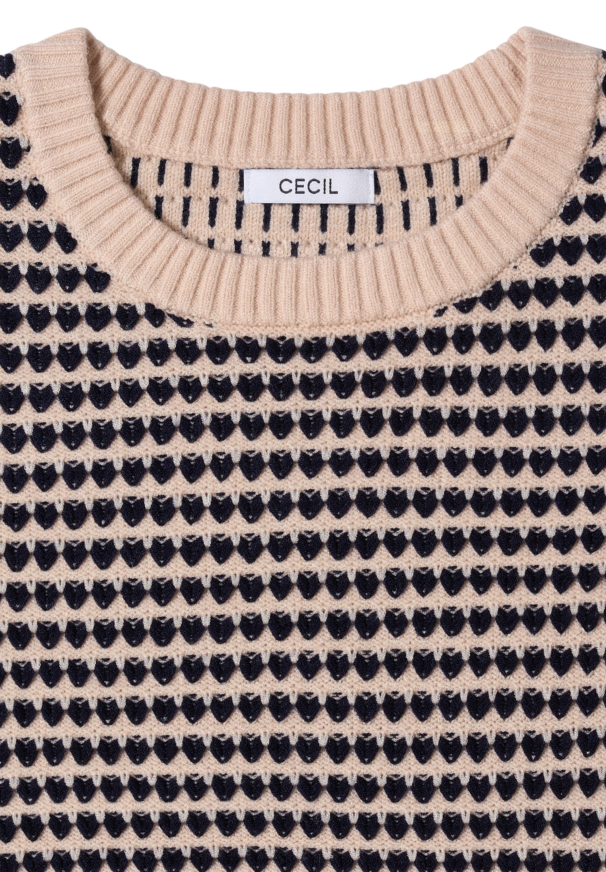 Cecil Strickpullover, aus softem Materialmix