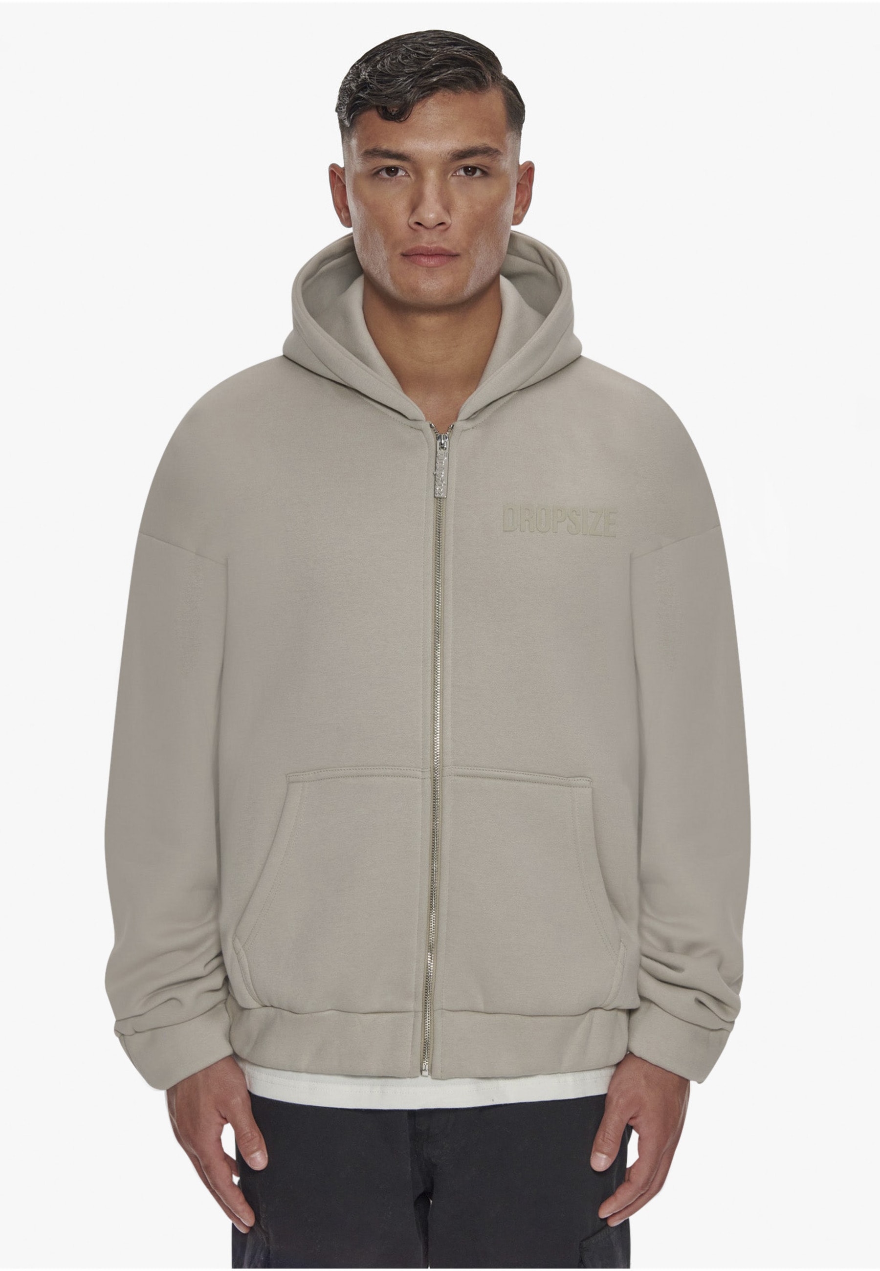 Dropsize Kapuzensweatshirt »Dropsize Herren Heavy Oversize HD Print Zip Hoodie«, 1 tlg.
