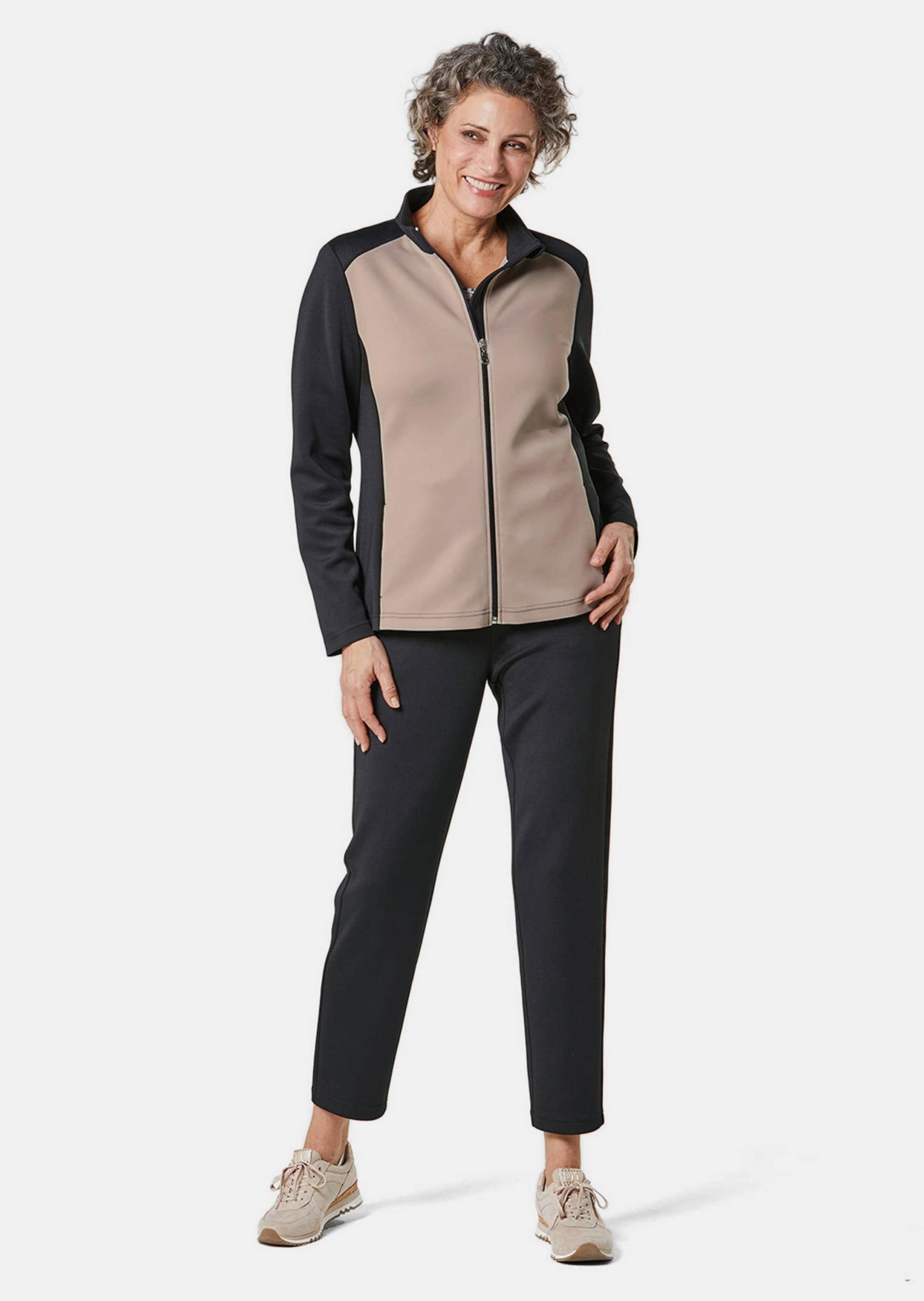 GOLDNER Sommerjacke »Kurzgröße Leichte Freizeitjacke mit Stehkragen« Reißverschluss mit Kinnschutz