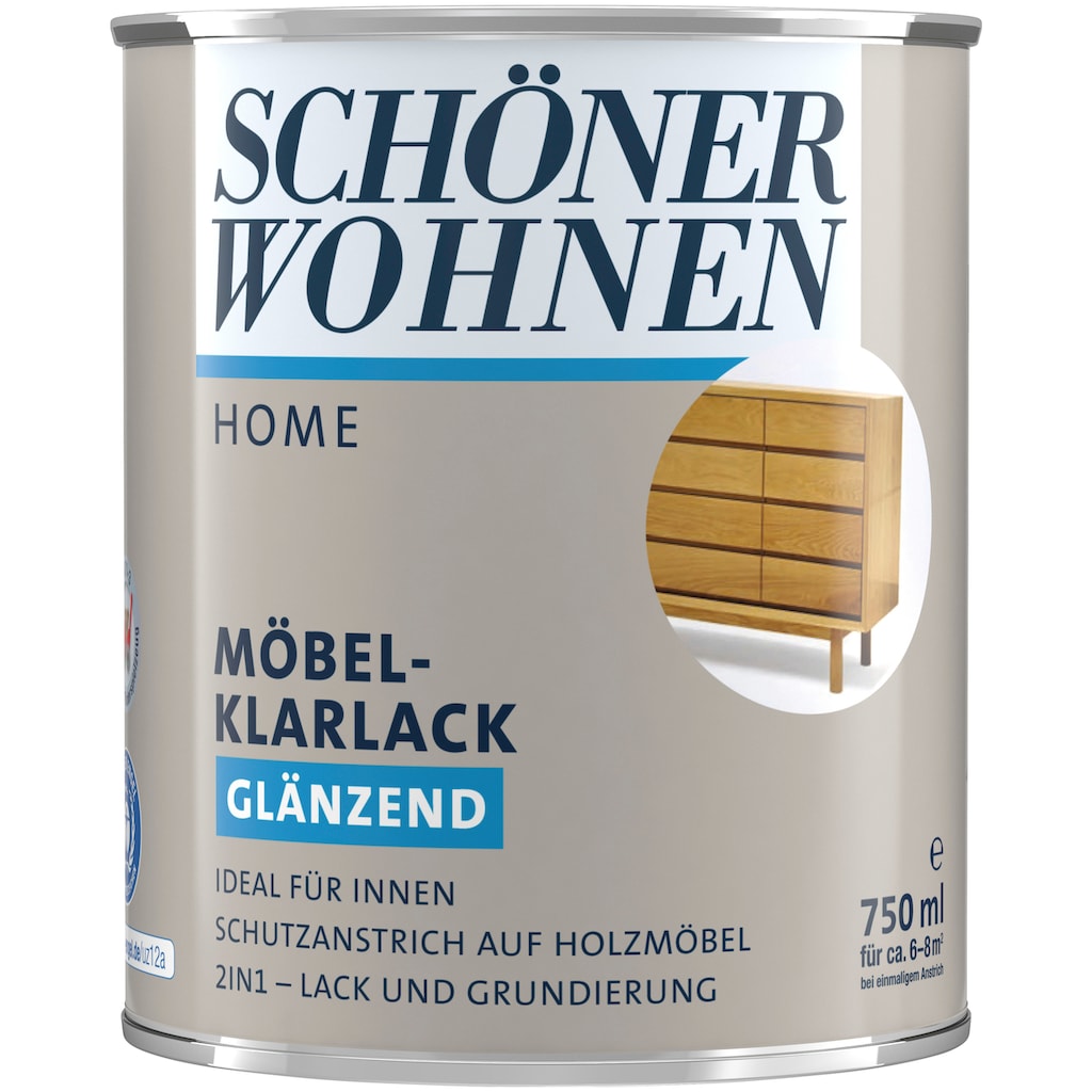 SCHÖNER WOHNEN FARBE Klarlack »Home Möbel-Klarlack«, 750 ml, farblos, glänzend, ideal für Möbel im Innenbereich